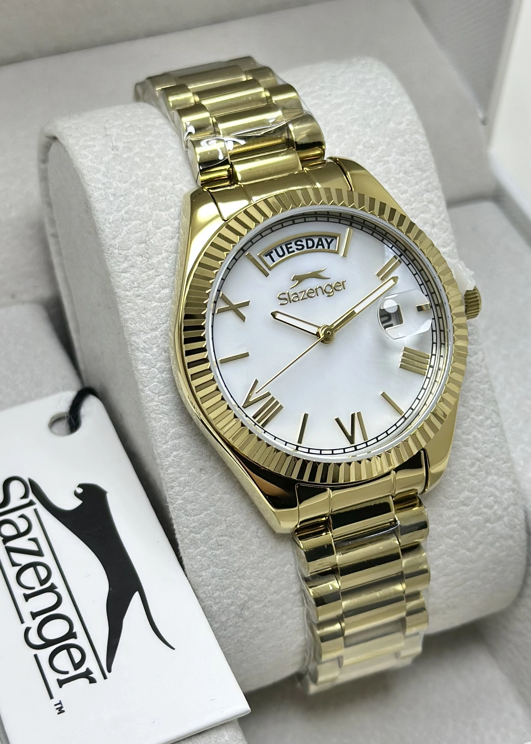 Slazenger Orijinal 2 Yıl Garantili Sedef kadran Kadın Kol Saati
