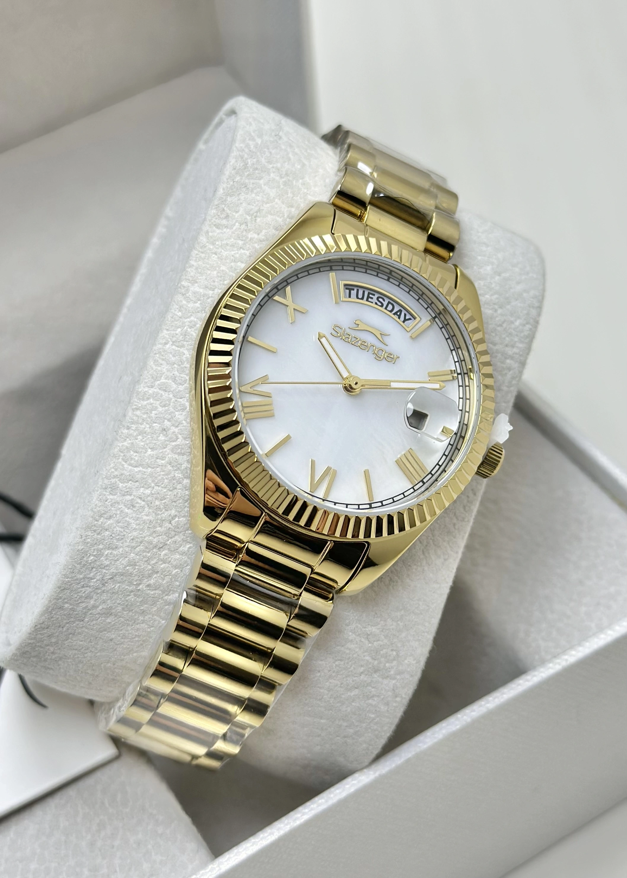 Slazenger Orijinal 2 Yıl Garantili Sedef kadran Kadın Kol Saati