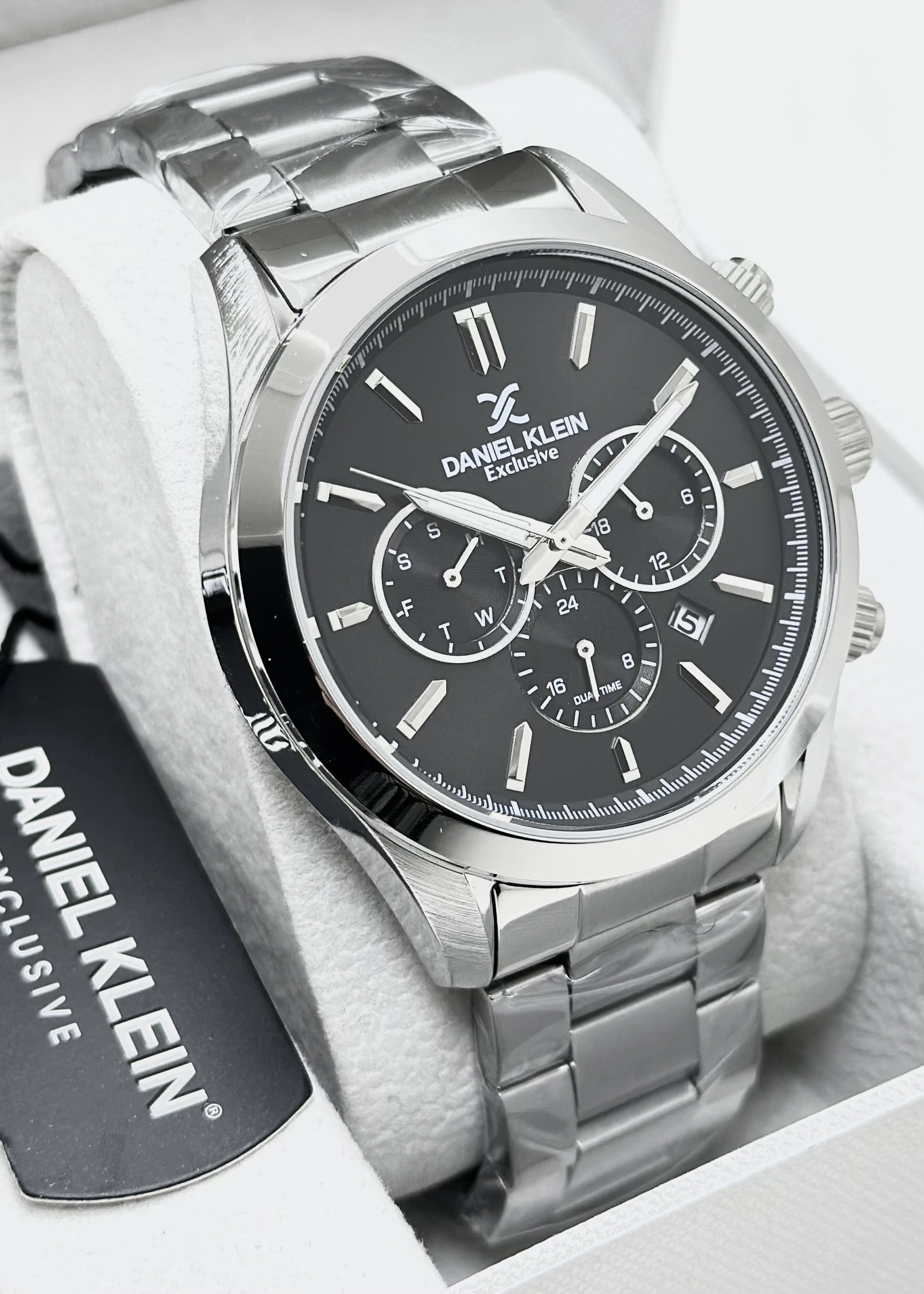 Daniel Klein Orijinal 2 Yıl Garantili Su Geçirmez Çelik Kordon Fonksiyonlu Erkek Kol Saati ILK14259N2