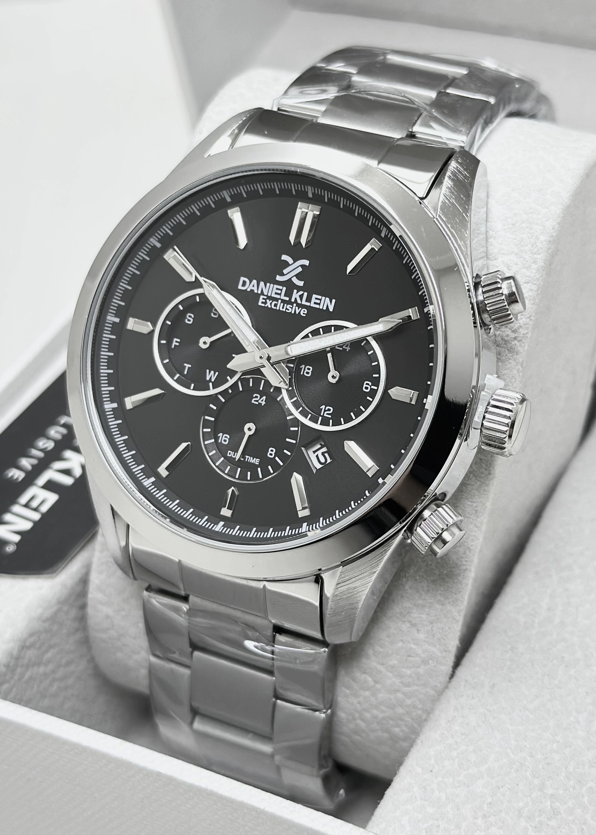 Daniel Klein Orijinal 2 Yıl Garantili Su Geçirmez Çelik Kordon Fonksiyonlu Erkek Kol Saati ILK14259N2