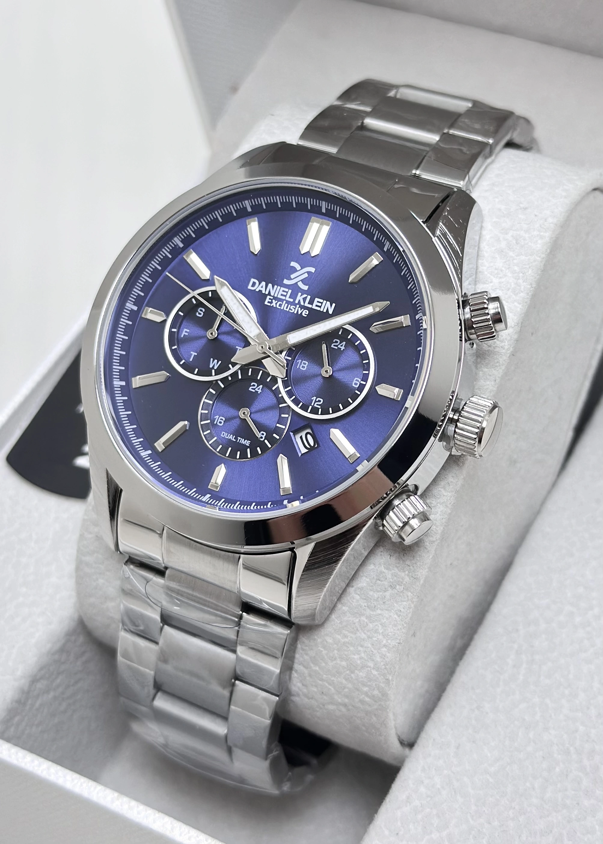 Daniel Klein Orijinal 2 Yıl Garantili Su Geçirmez Çelik Kordon Fonksiyonlu Erkek Kol Saati ILK14259G3