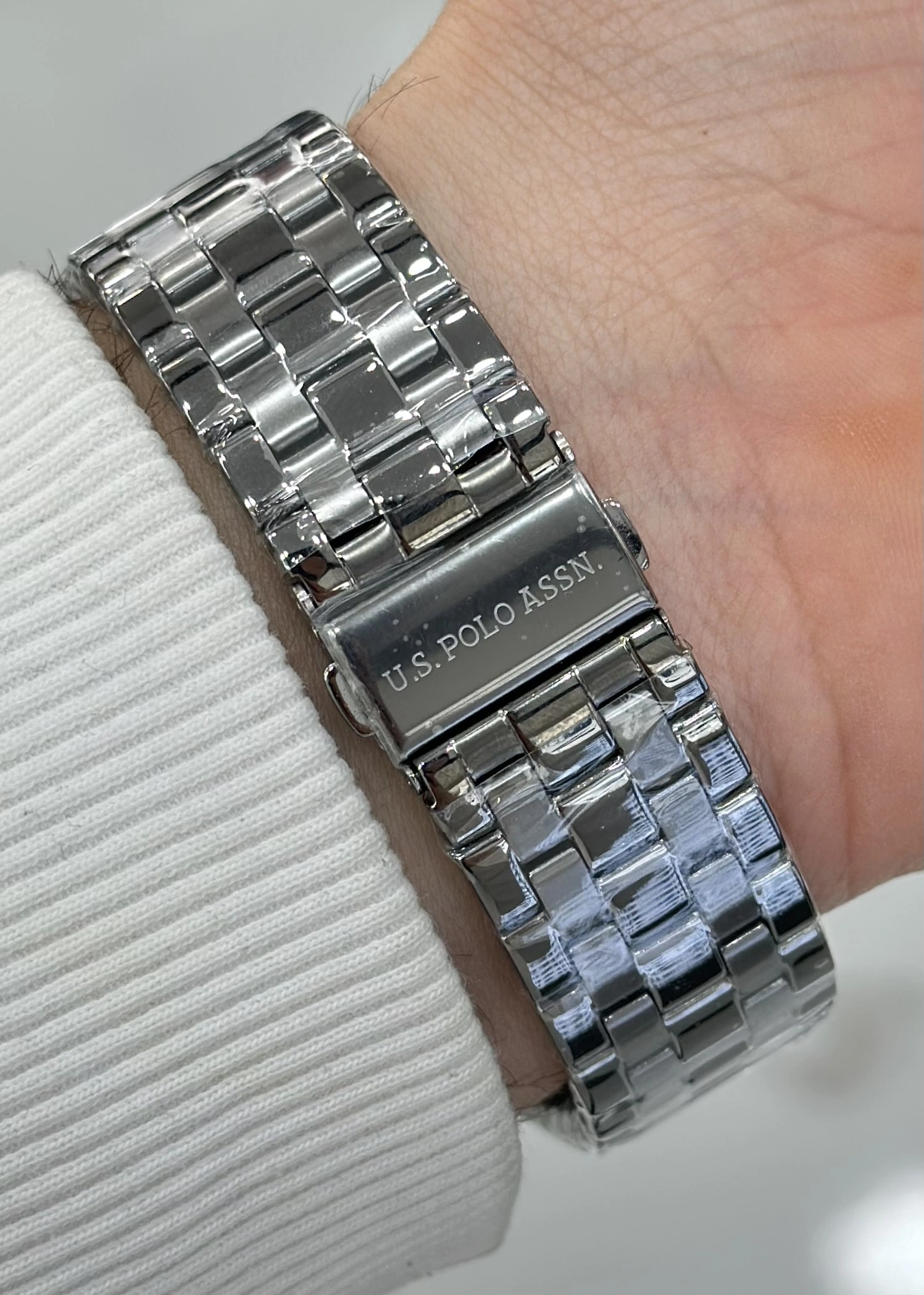 U.S. Polo Assn. Orijinal Fonksiyonlu 5ATM Su Geçirmezlik Çelik Kordon Erkek Kol Saati ILK1121.05