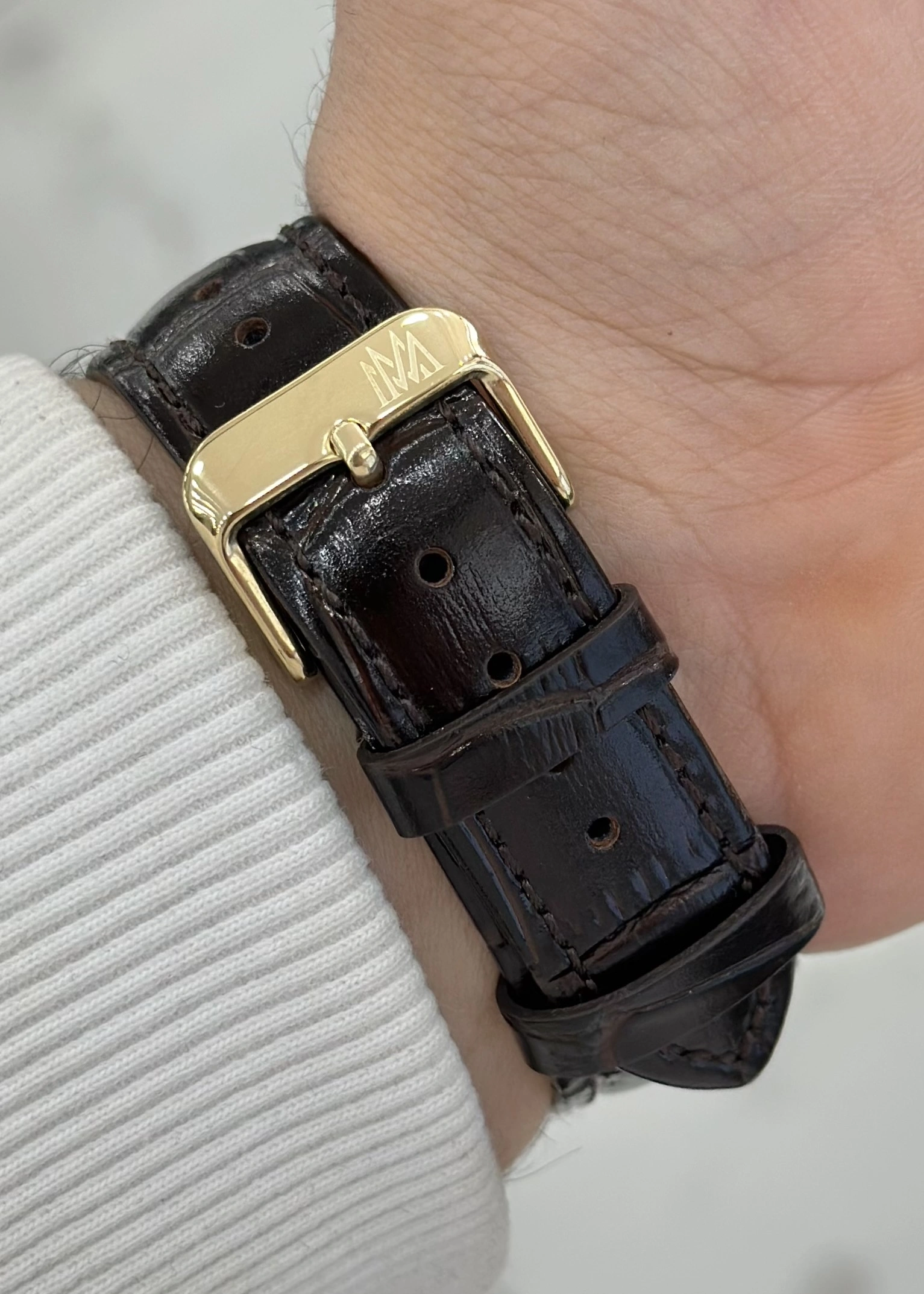 Momentus Orijinal Kahverengi Deri Kordon 10ATM Su Geçirmezlik Erkek Kol Saati ILKCC306G-15KG