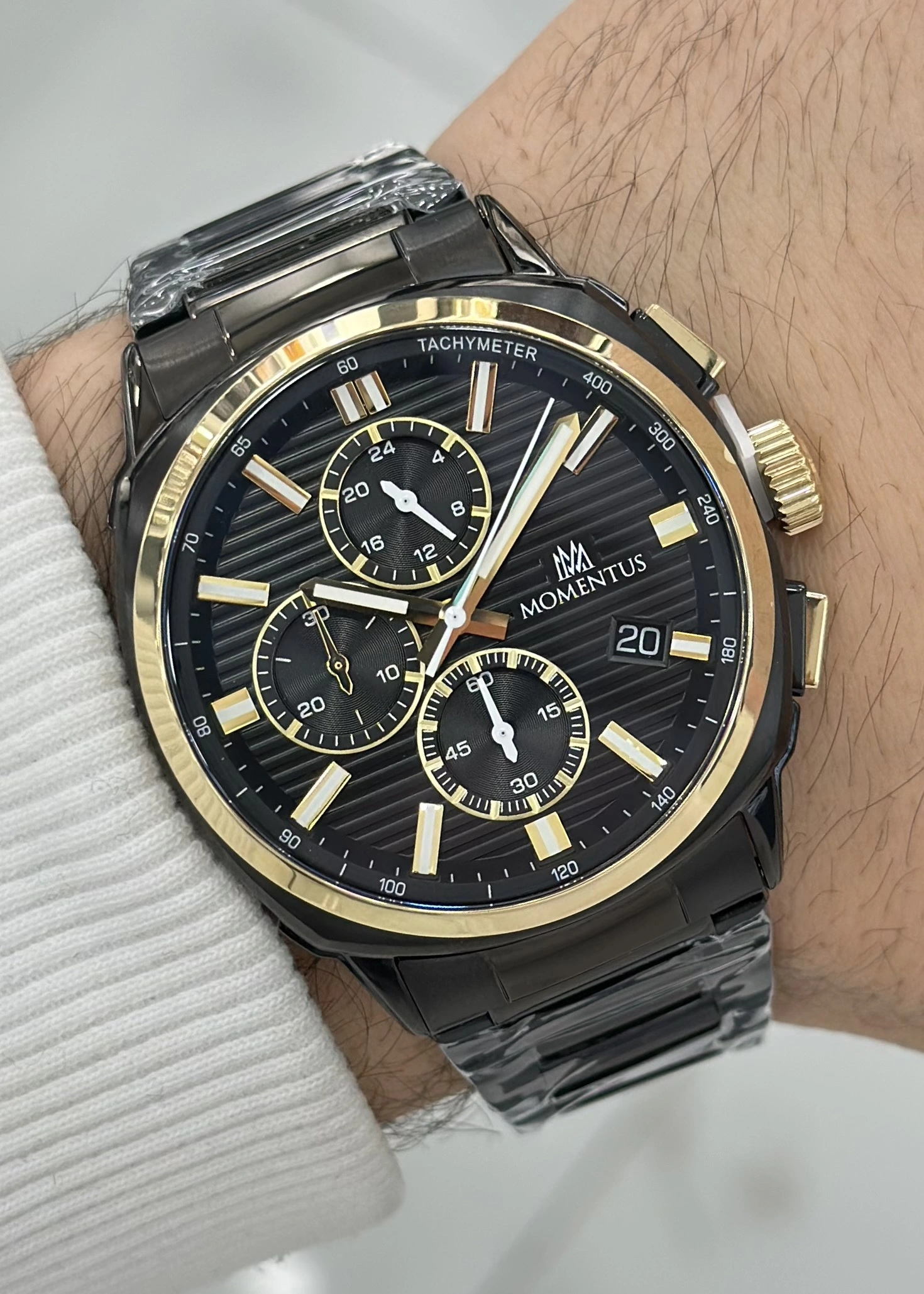 Momentus Orijinal Fonksiyonlu 5ATM Su Geçirmezlik Siyah Katran Erkek Kol Saati ILKCC307T-04SG