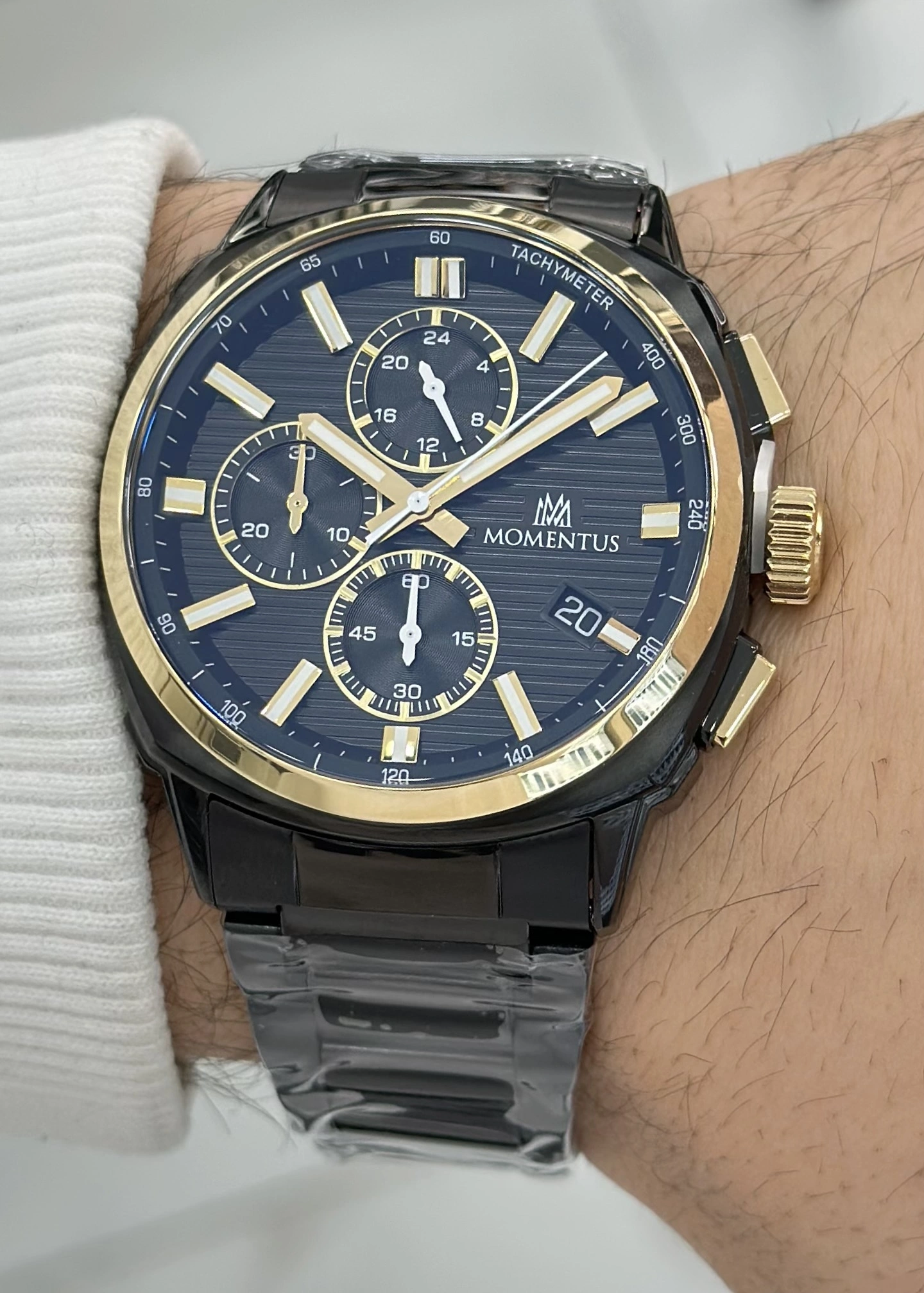 Momentus Orijinal Fonksiyonlu 5ATM Su Geçirmezlik Siyah Katran Erkek Kol Saati ILKCC307T-04SG