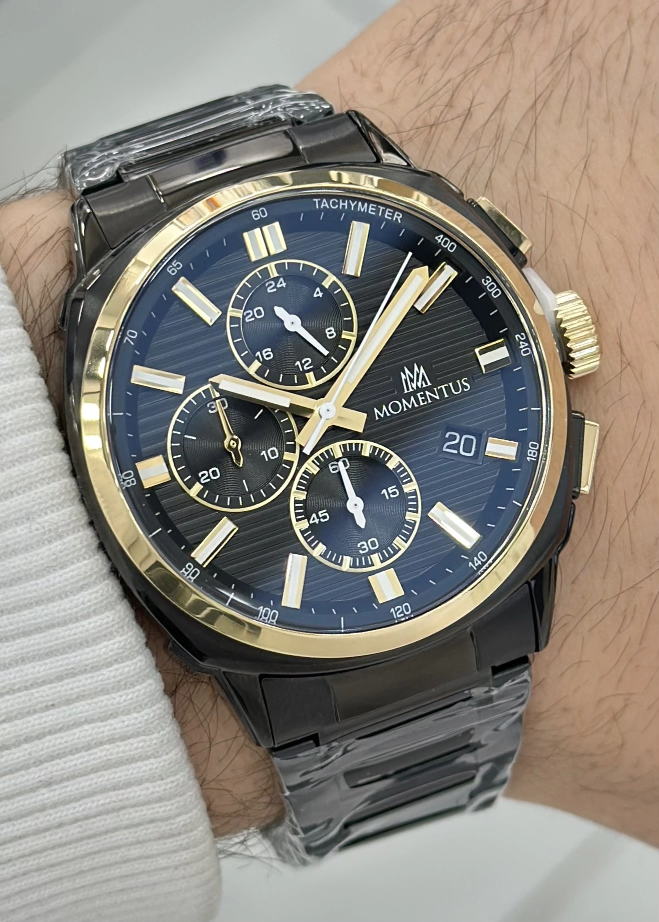 Momentus Orijinal Fonksiyonlu 5ATM Su Geçirmezlik Siyah Katran Erkek Kol Saati ILKCC307T-04SG