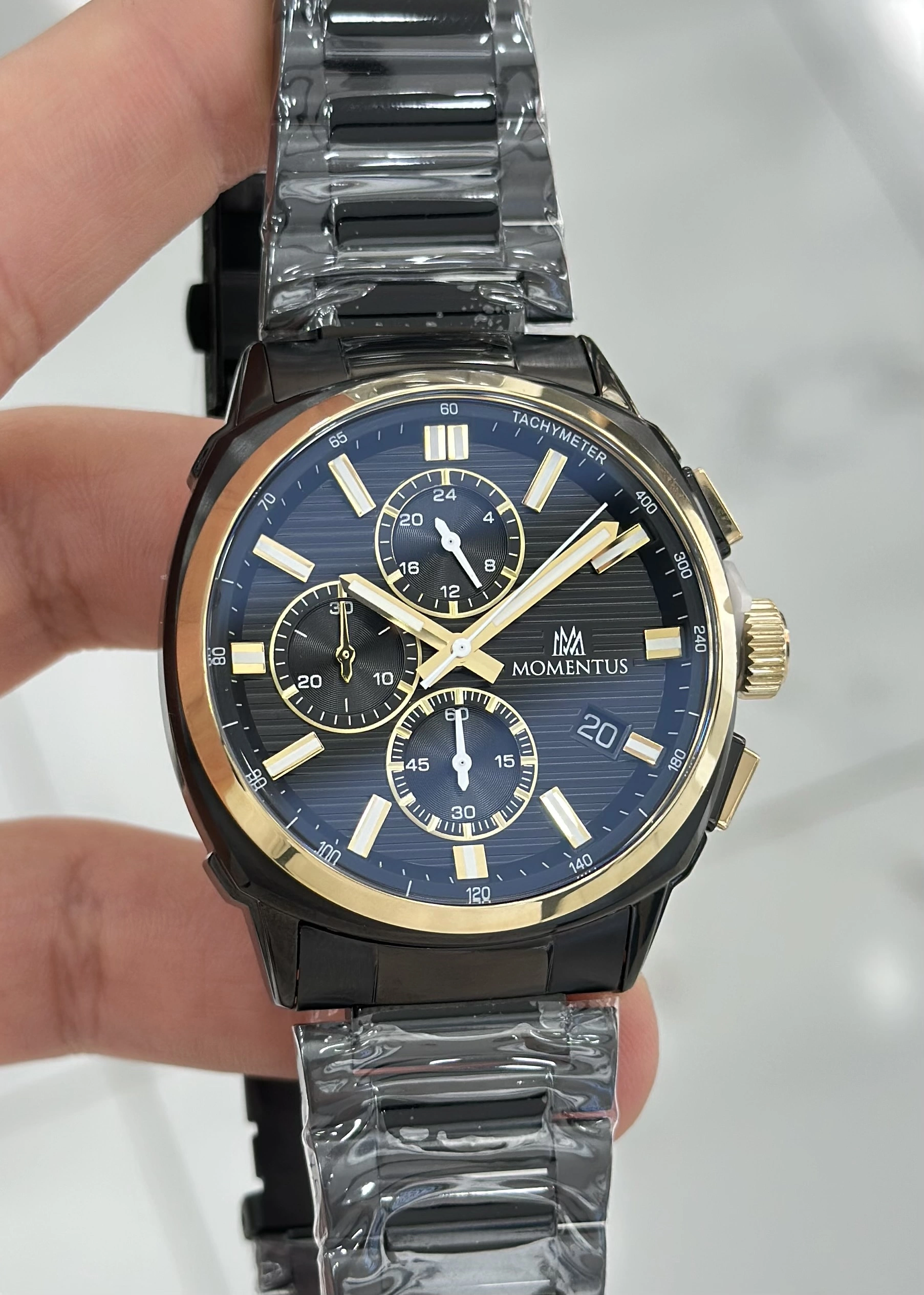 Momentus Orijinal Fonksiyonlu 5ATM Su Geçirmezlik Siyah Katran Erkek Kol Saati ILKCC307T-04SG