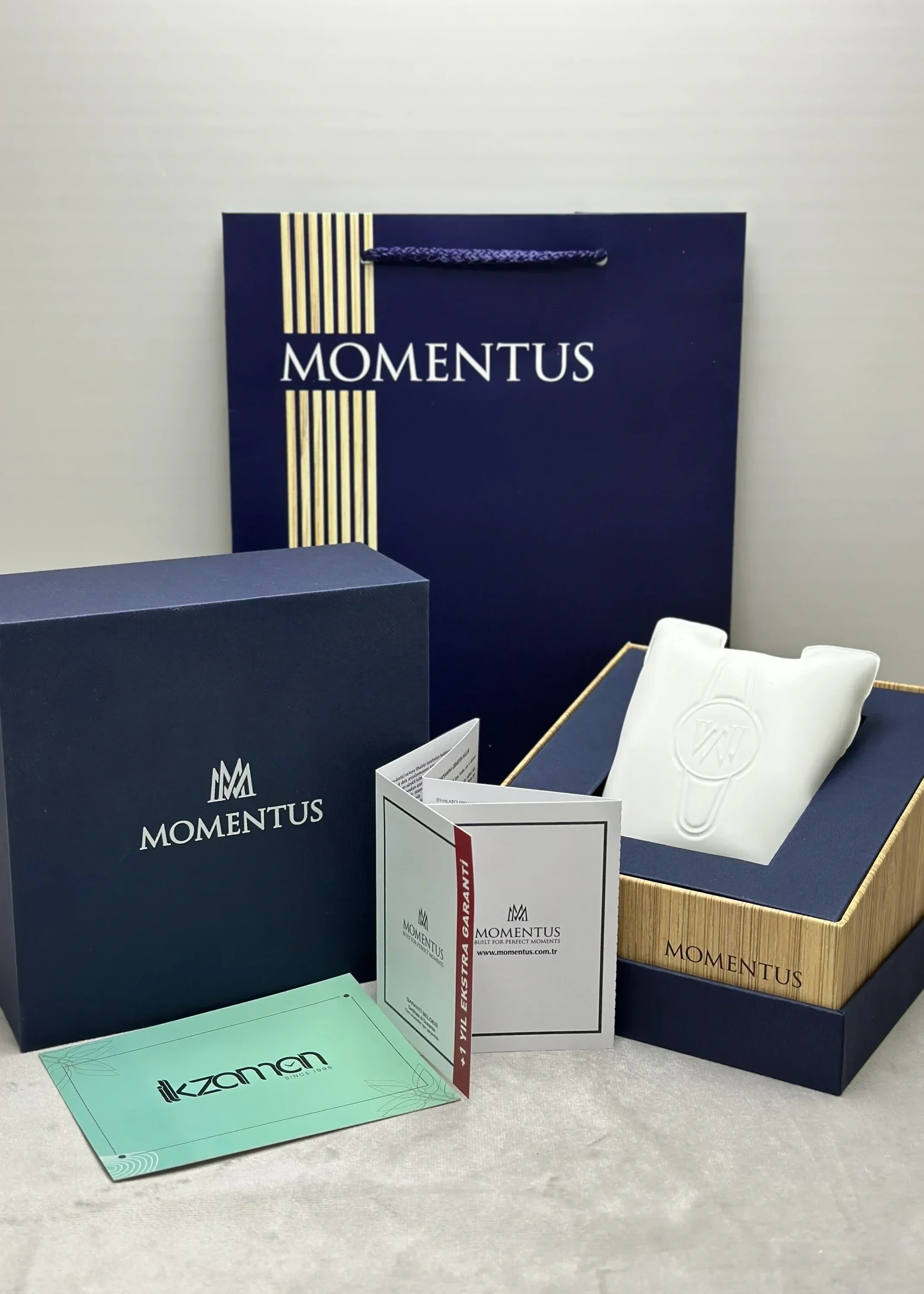 Momentus Orijinal 10ATM Su Geçirmezlik Çelik Kordon Otomatik Erkek Kol Saati ILKMM102T-16SG