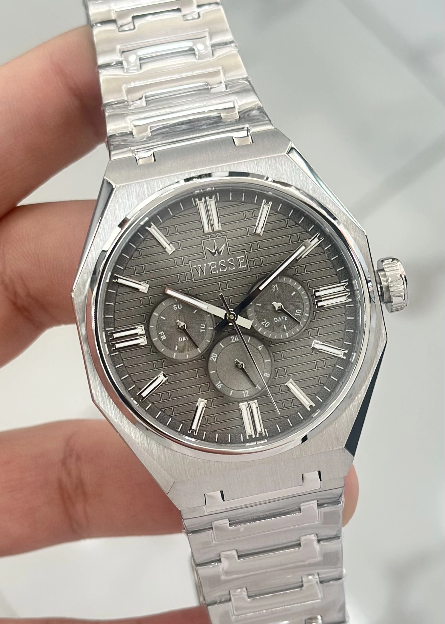 Wesse Orijinal 5ATM Su Geçirmez Fonksiyonlu Çelik Kordon Erkek Kol Saati ILK.4037.02