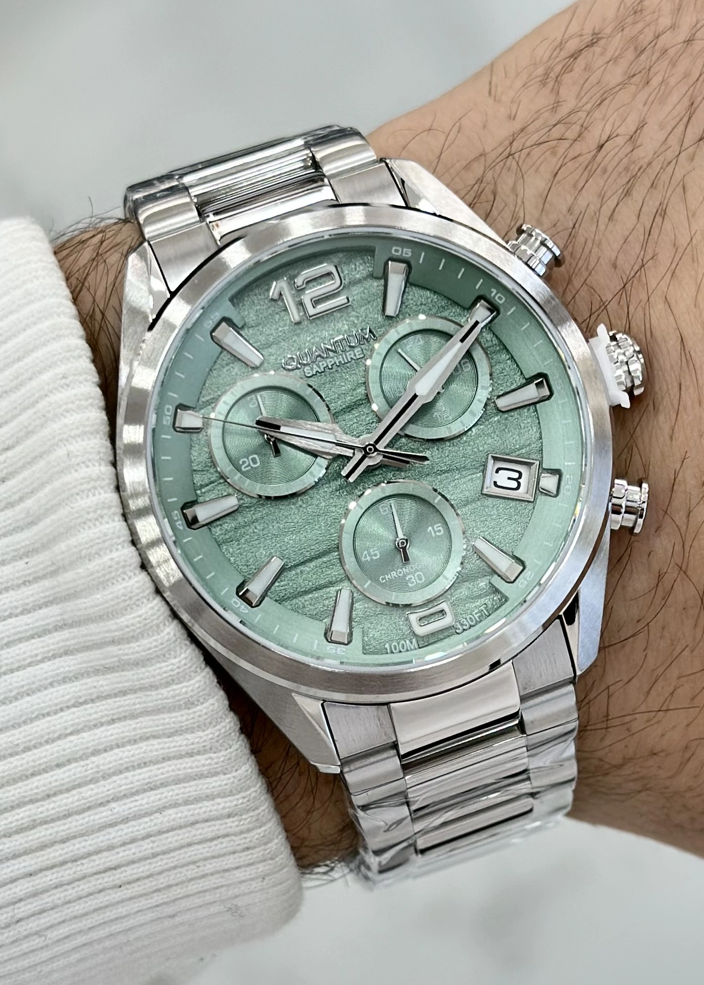 Qunatum Orijinal 2 Yıl Garantili Fonksiyonlu 10ATM Su Geçirmezlik Çelik Kordon Erkek Kol Saati ILK1259.300