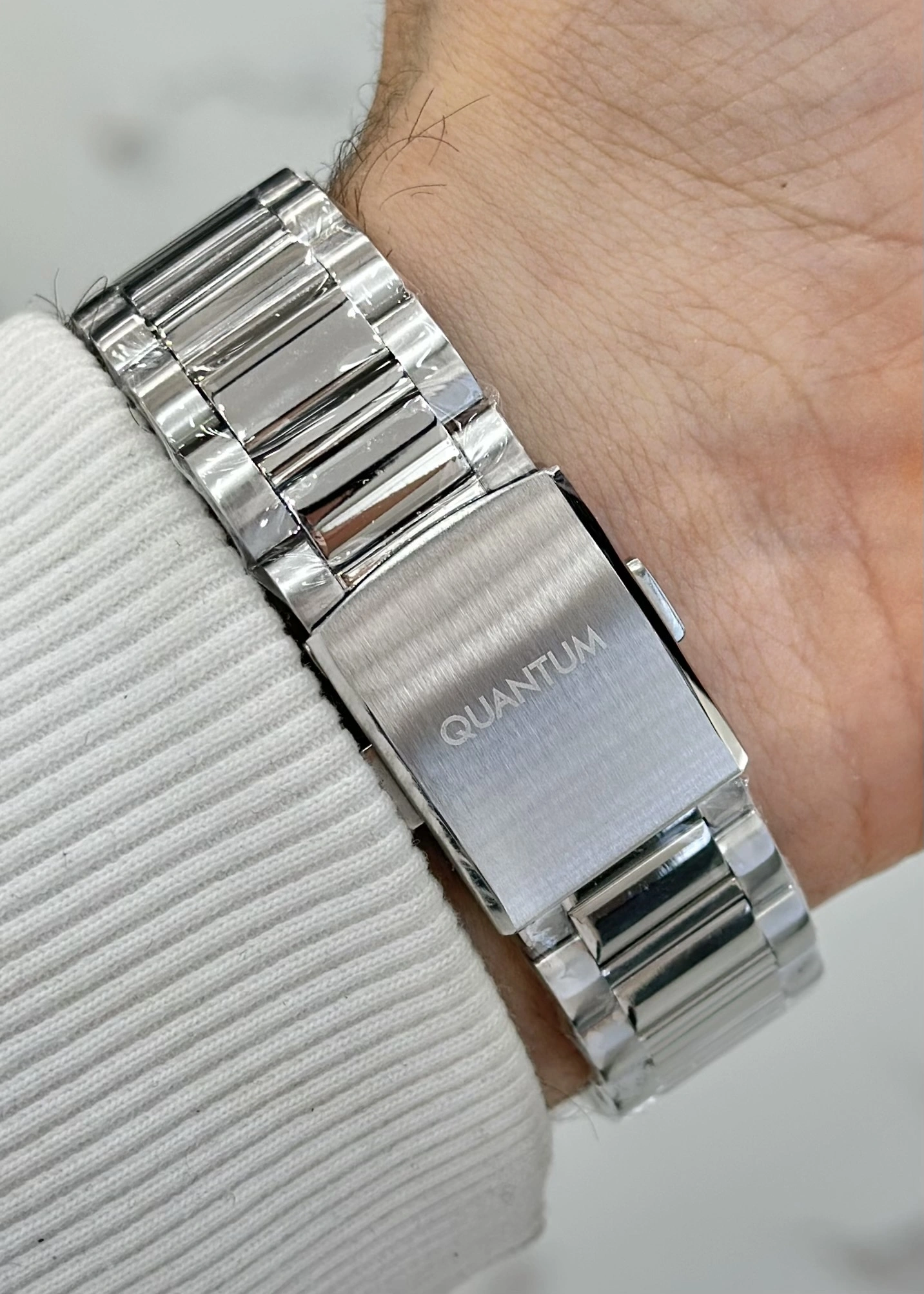 Qunatum Orijinal 2 Yıl Garantili Fonksiyonlu 10ATM Su Geçirmezlik Çelik Kordon Erkek Kol Saati ILK1259.300