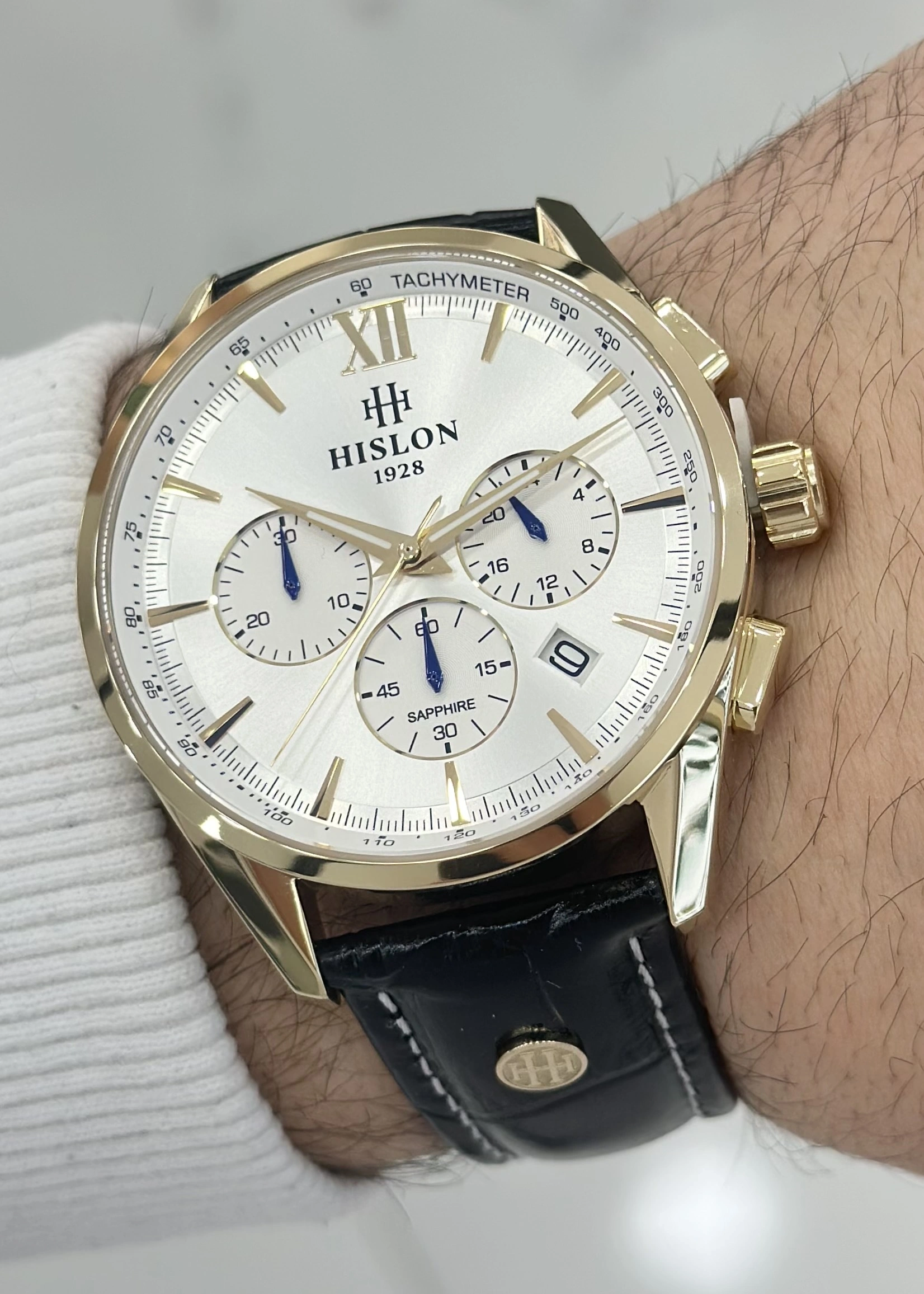 Hislon Orijinal Deri Kordon Su Geçirmez Erkek Kol Saati ILKMS206G-02BG