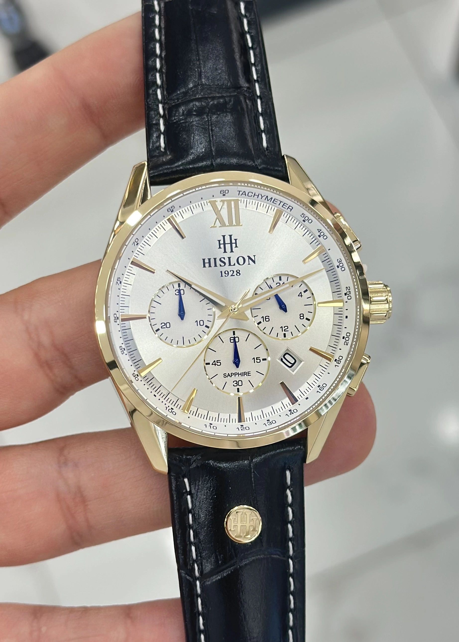 Hislon Orijinal Deri Kordon Su Geçirmez Erkek Kol Saati ILKMS206G-02BG