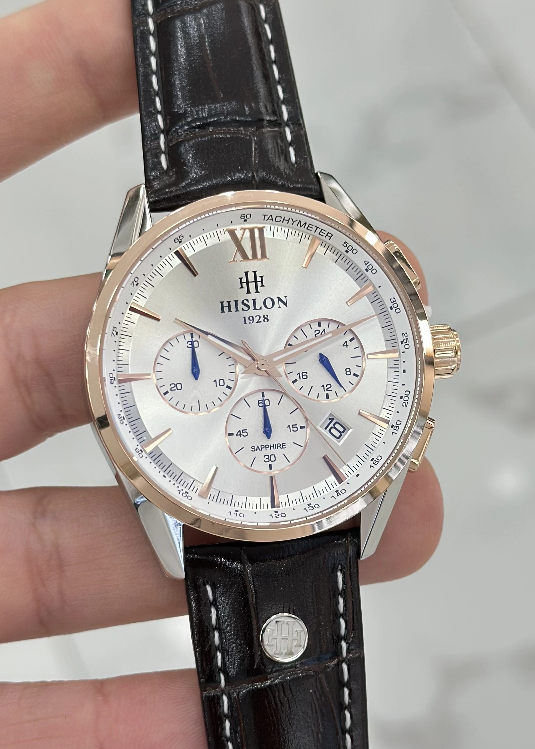 Hislon Orijinal Deri Kordon Su Geçirmez Erkek Kol Saati ILKMS206T-02KR