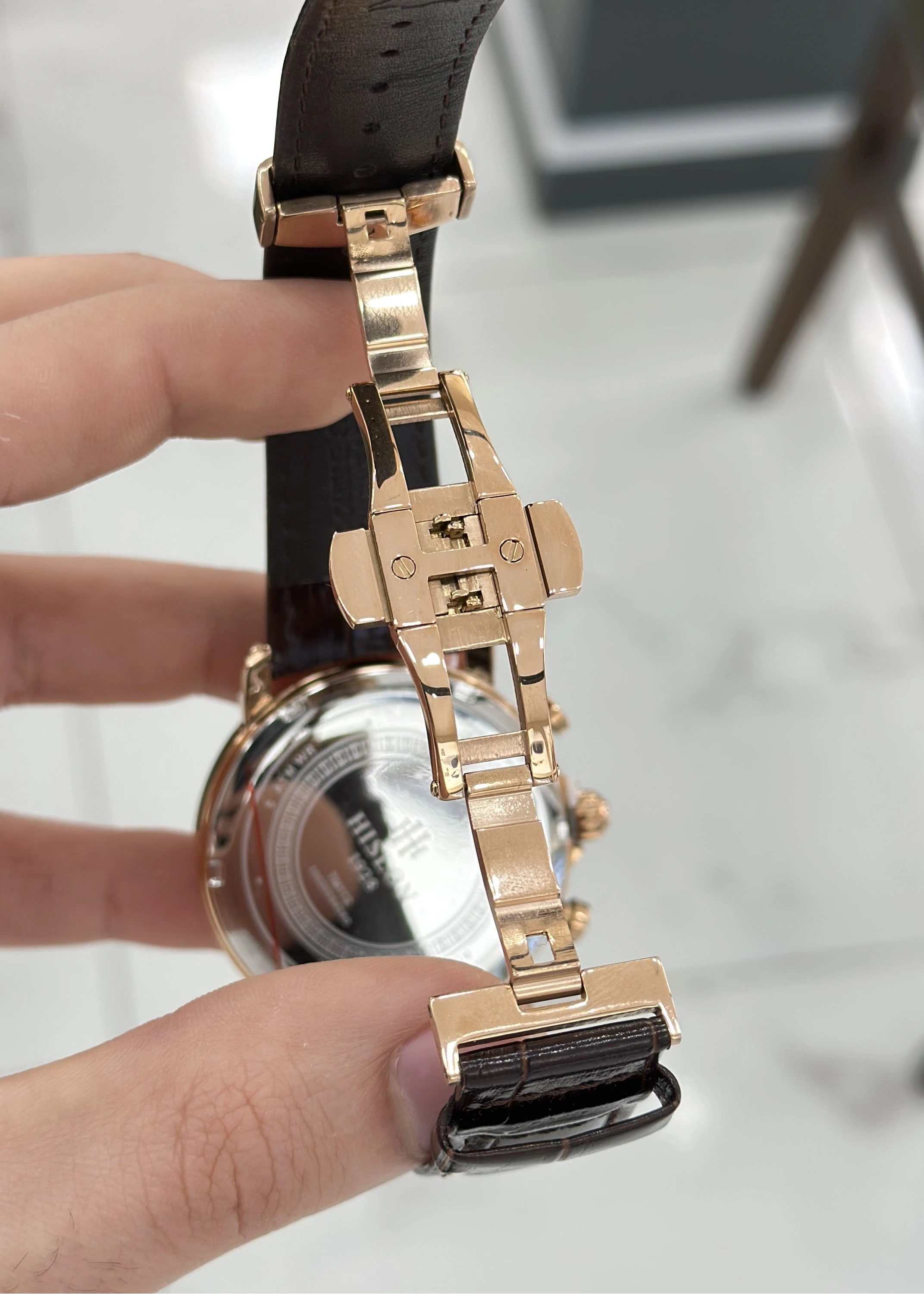 Hislon Orijinal Deri Kordon Su Geçirmez Erkek Kol Saati ILKTM112R-02KR