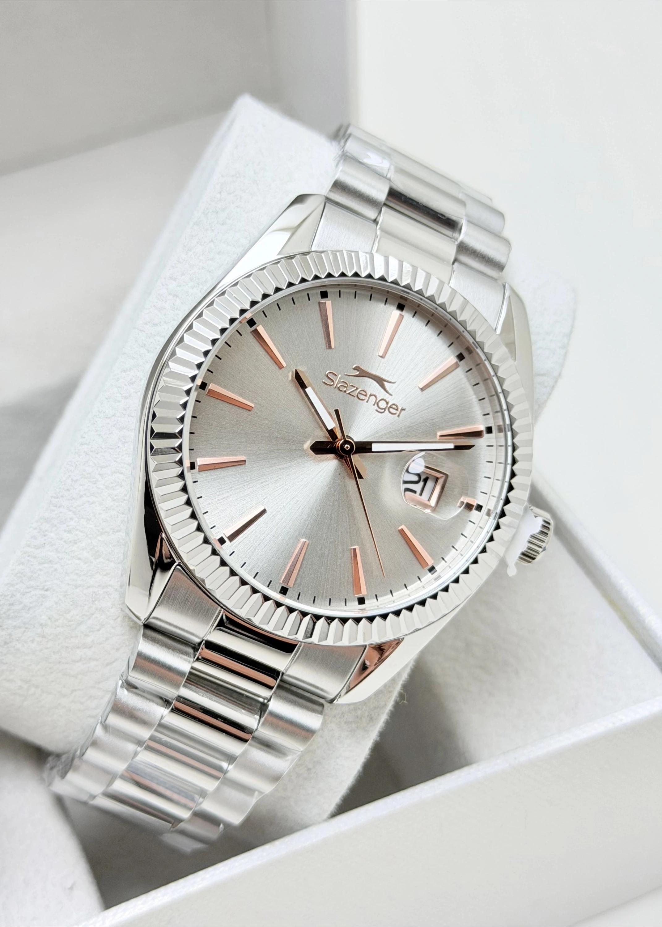 Slazenger Orijinal 2 Yıl Garantili 10ATM Su Geçirmezlik Hediye Erkek Kol Saati