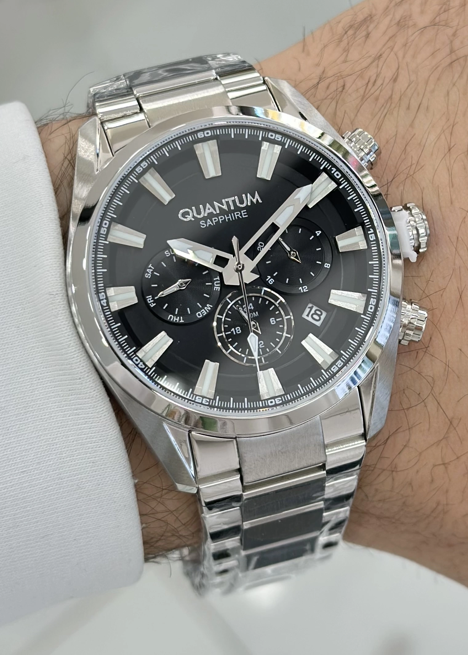 Qunatum Orijinal 2 Yıl Garantili Su Geçirmez Çelik Kordon Fonksiyonlu Erkek Kol Saati ILK1219.N2