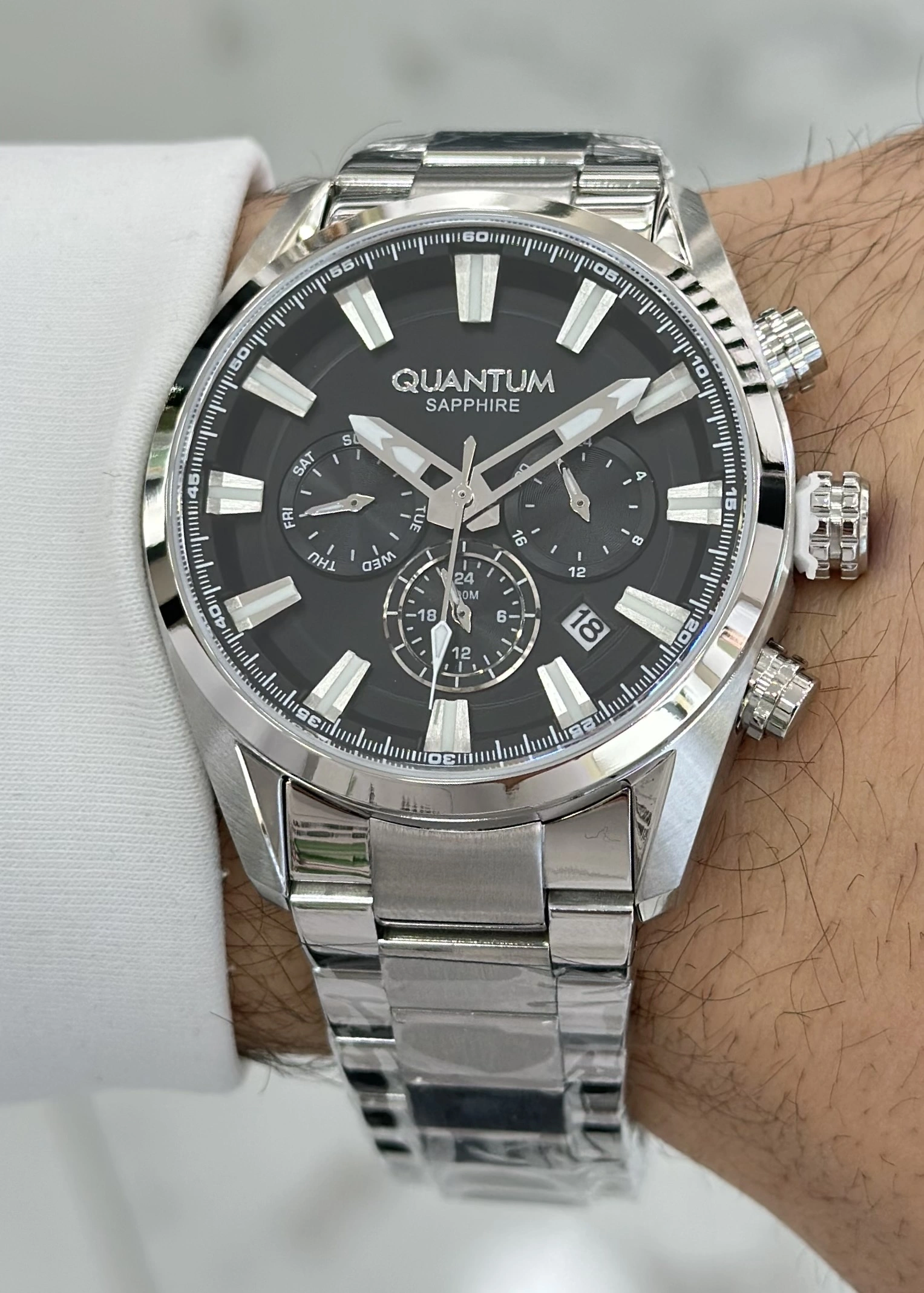 Qunatum Orijinal 2 Yıl Garantili Su Geçirmez Çelik Kordon Fonksiyonlu Erkek Kol Saati ILK1219.N2