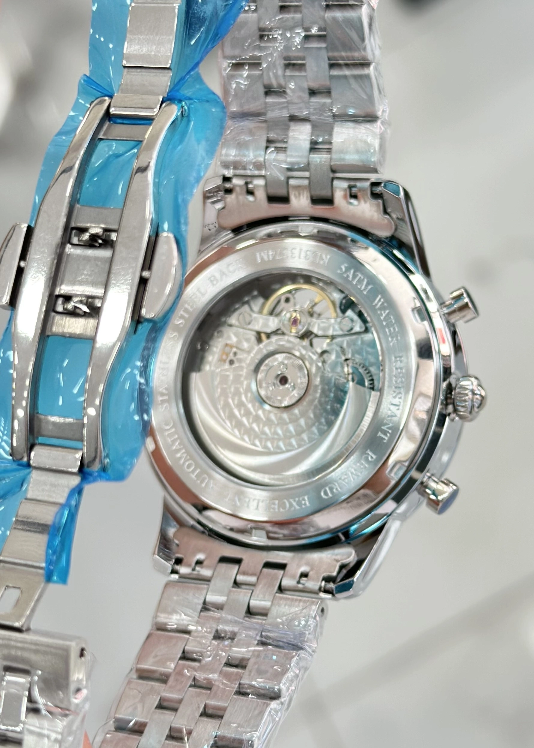 Reward Çelik Kordon Fonksiyonlu Yeşil Katran Otomatik Erkek Kol Saati ILK.44