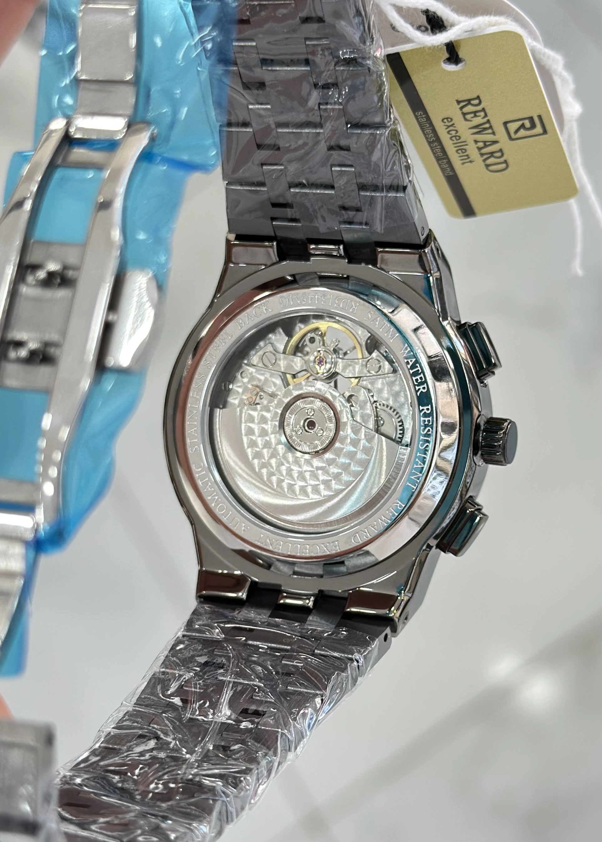 Reward Çelik Kordon Fonksiyonlu Siyah kadran Su Geçirmez Orijinal 2 Yıl Garantili Erkek Kol Saati ILK.97