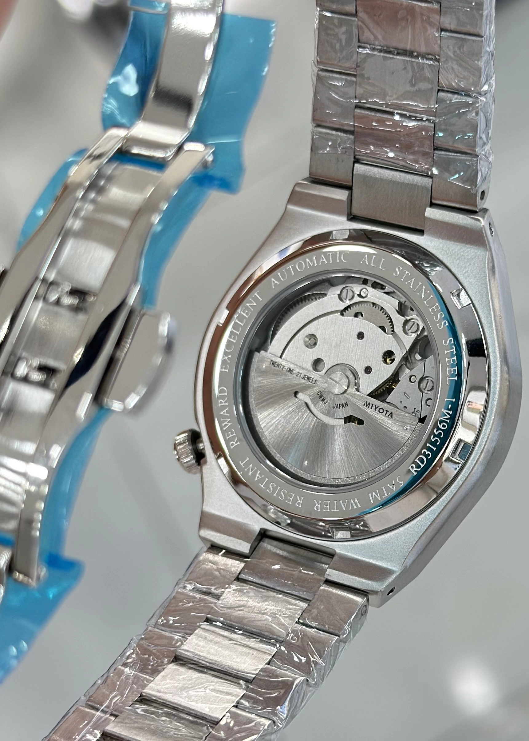 Reward Orijinal 2 Yıl Garantili Lacivert Katran Çelik Kordon Otomatik Erkek Kol Saati ILK.23.SS