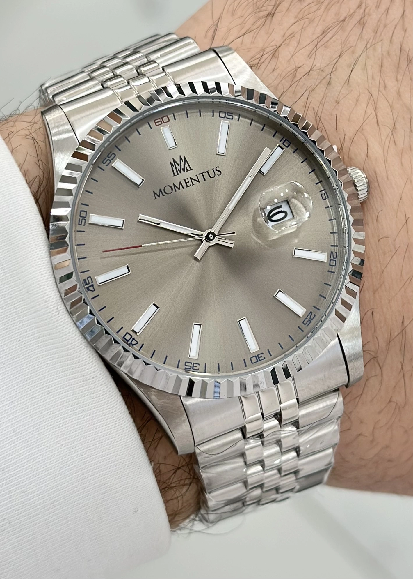 Momentus Orijinal 2 Yıl Garantili Su Geçirmez Çelik Kordon Erkek Kol Saati ILKCM131S-03SS
