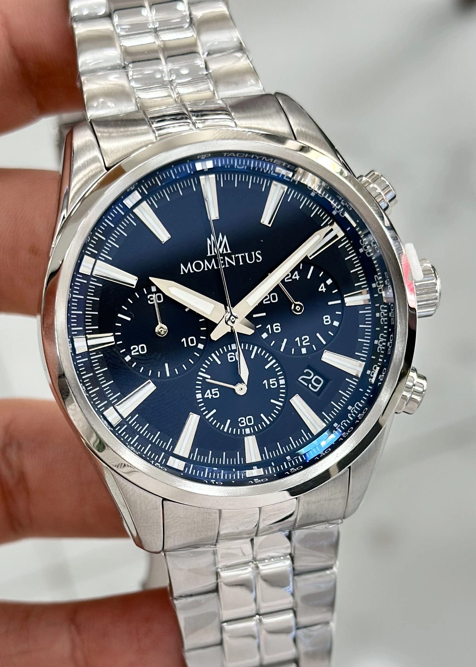 Momentus Fonksiyonlu Su Geçirmez Çelik Kordon Erkek Kol Saati ILKCC306S-11SS