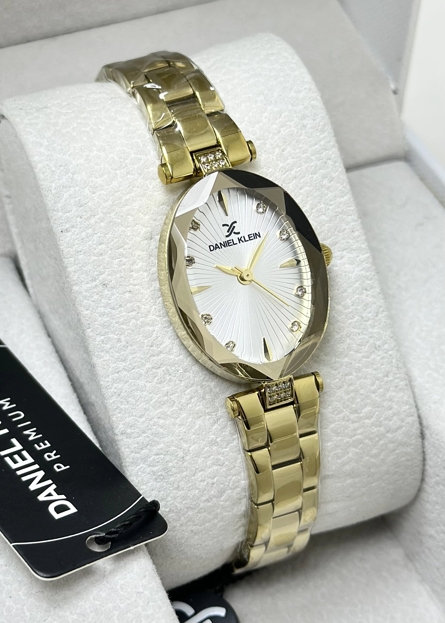 Daniel Klein Orijinal 2 Yıl Garantili Beyaz Kadran Su Geçirmez Çelik Kordon Kadın Kol Saati ILK10164-2