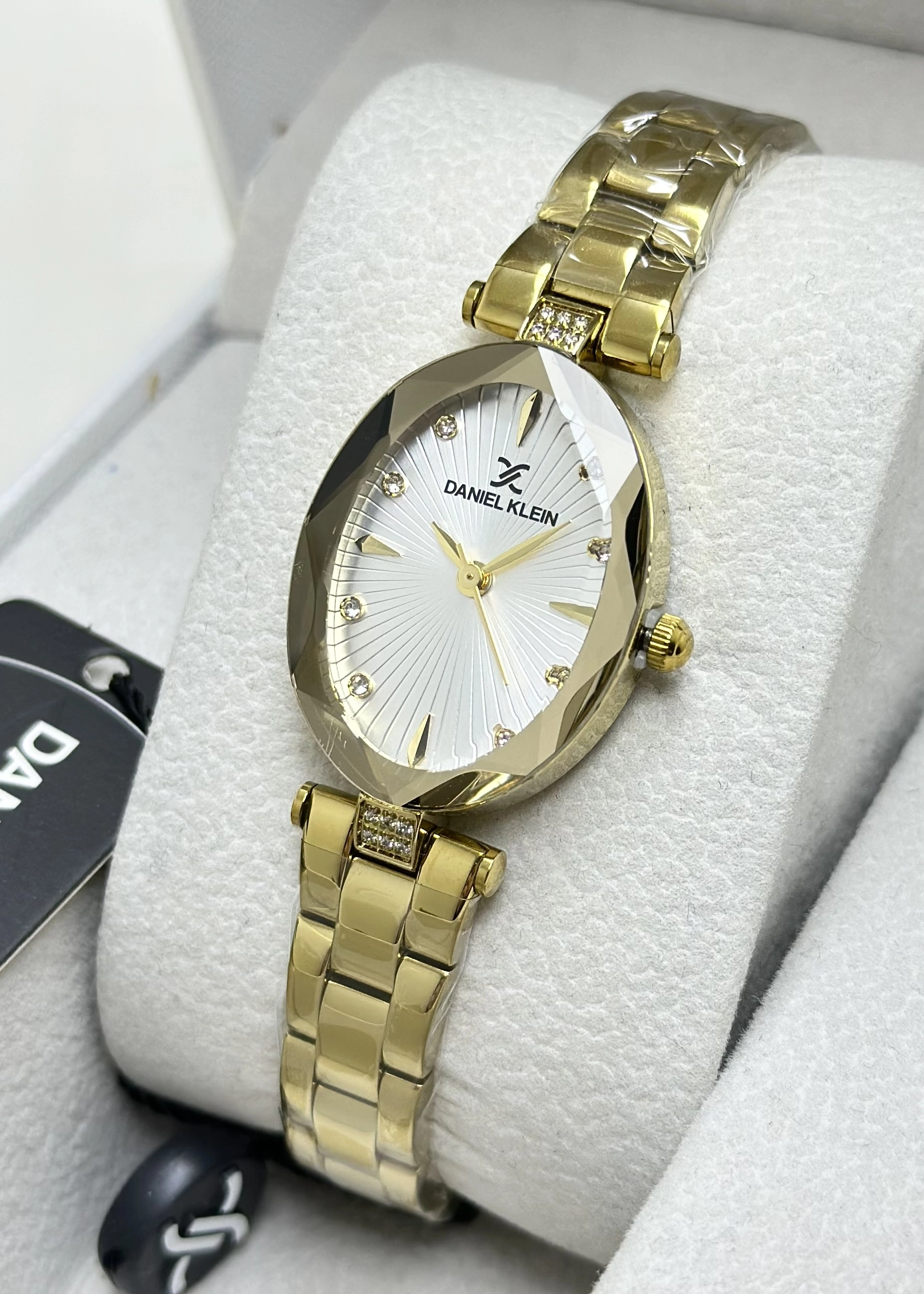 Daniel Klein Orijinal 2 Yıl Garantili Beyaz Kadran Su Geçirmez Çelik Kordon Kadın Kol Saati ILK10164-2