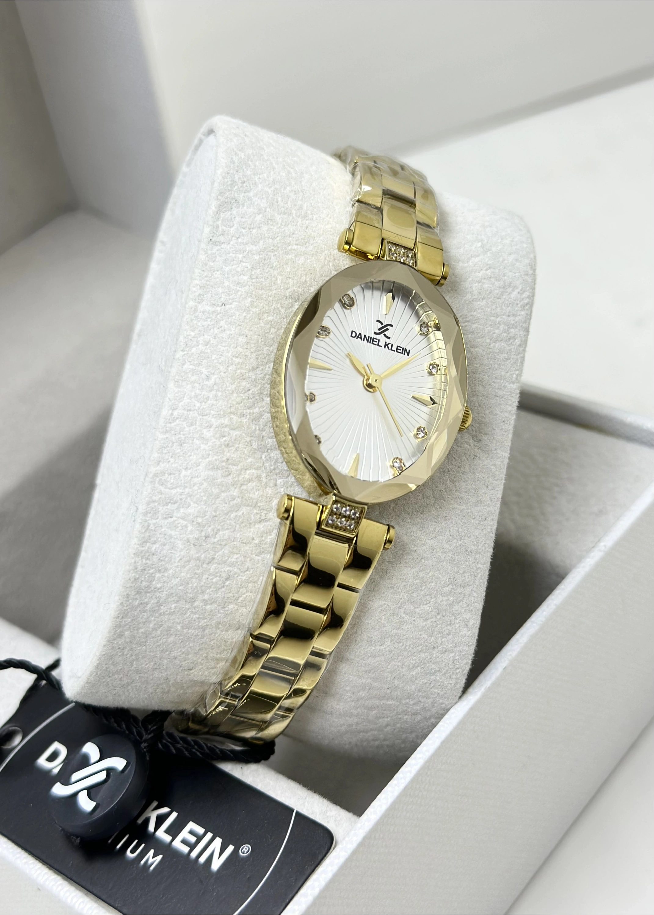 Daniel Klein Orijinal 2 Yıl Garantili Beyaz Kadran Su Geçirmez Çelik Kordon Kadın Kol Saati ILK10164-2