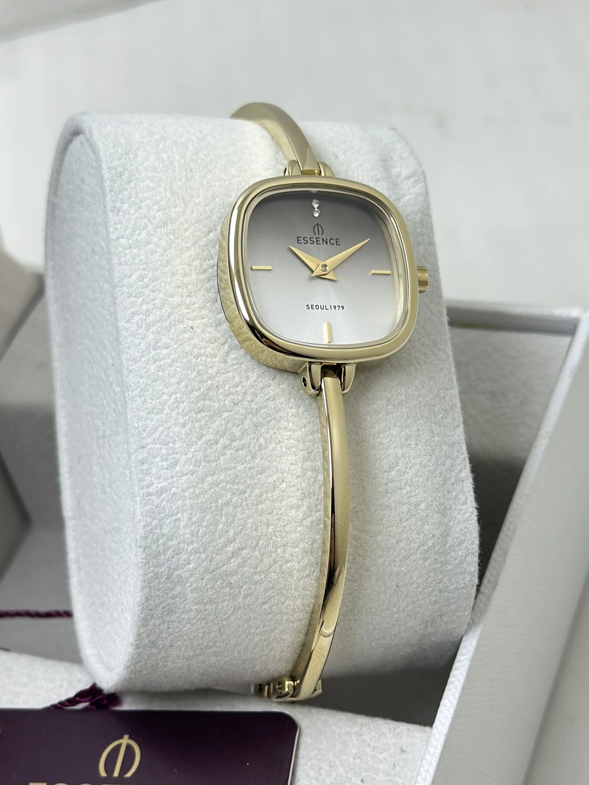 Essence Orijinal 2 Yıl Garantili Çelik Kordon Kare Kadın Kol Saati ILK.1222