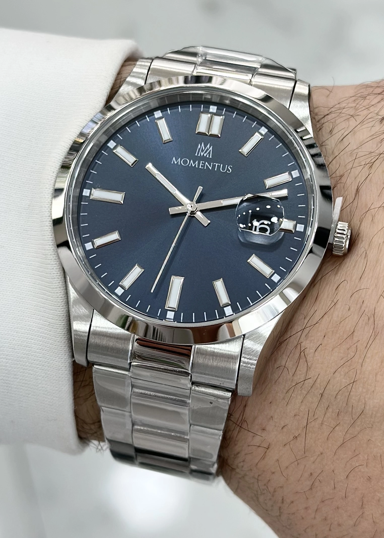 Momentus Orijinal Çelik Kordon Su Geçirmez Erkek Kol Saati ILKCM136S-11SS