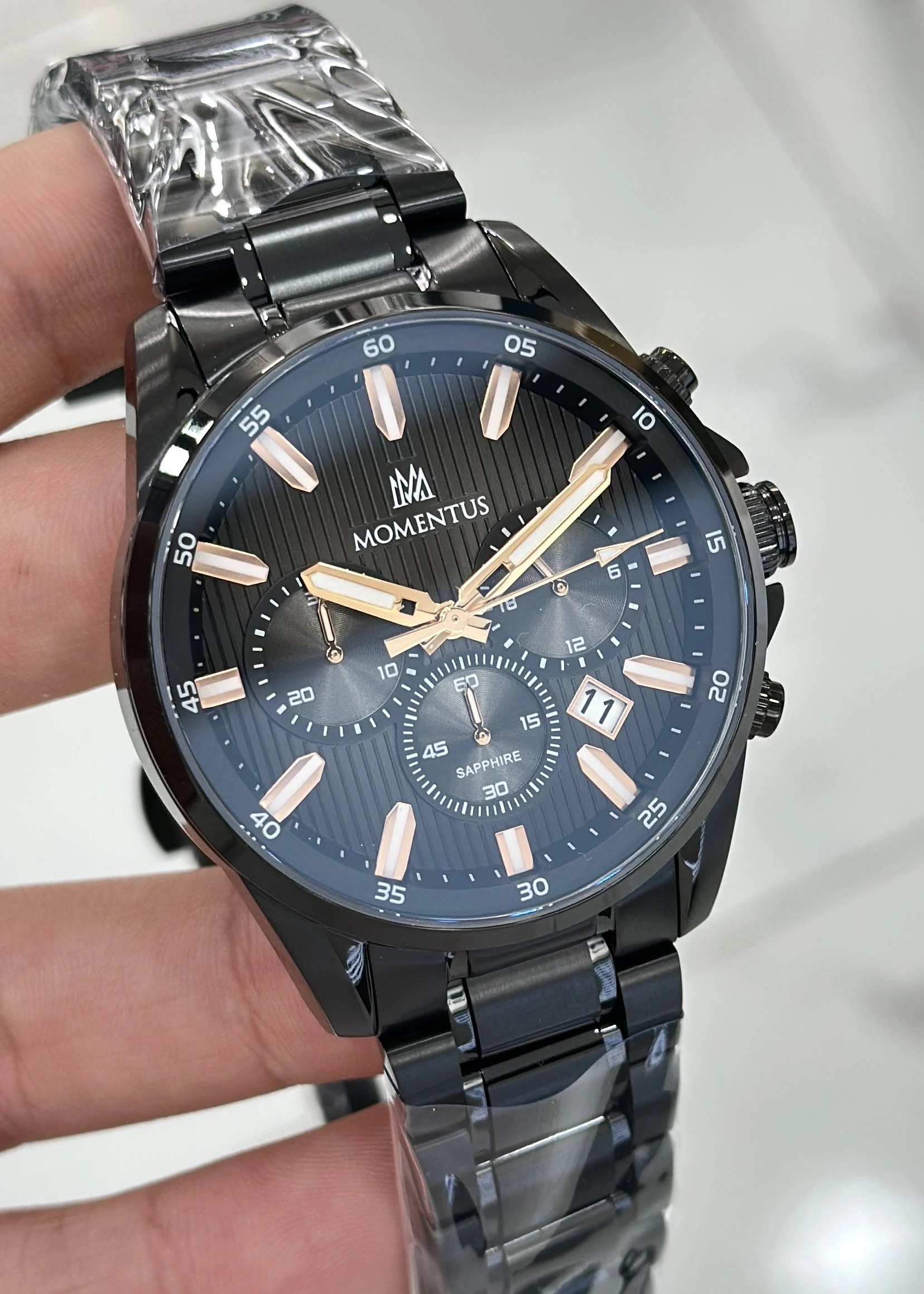 Momentus Orijinal Çelik Kordon Fonksiyonlu Su Geçirmez Erkek Kol Saati ILKSC358B-05SR
