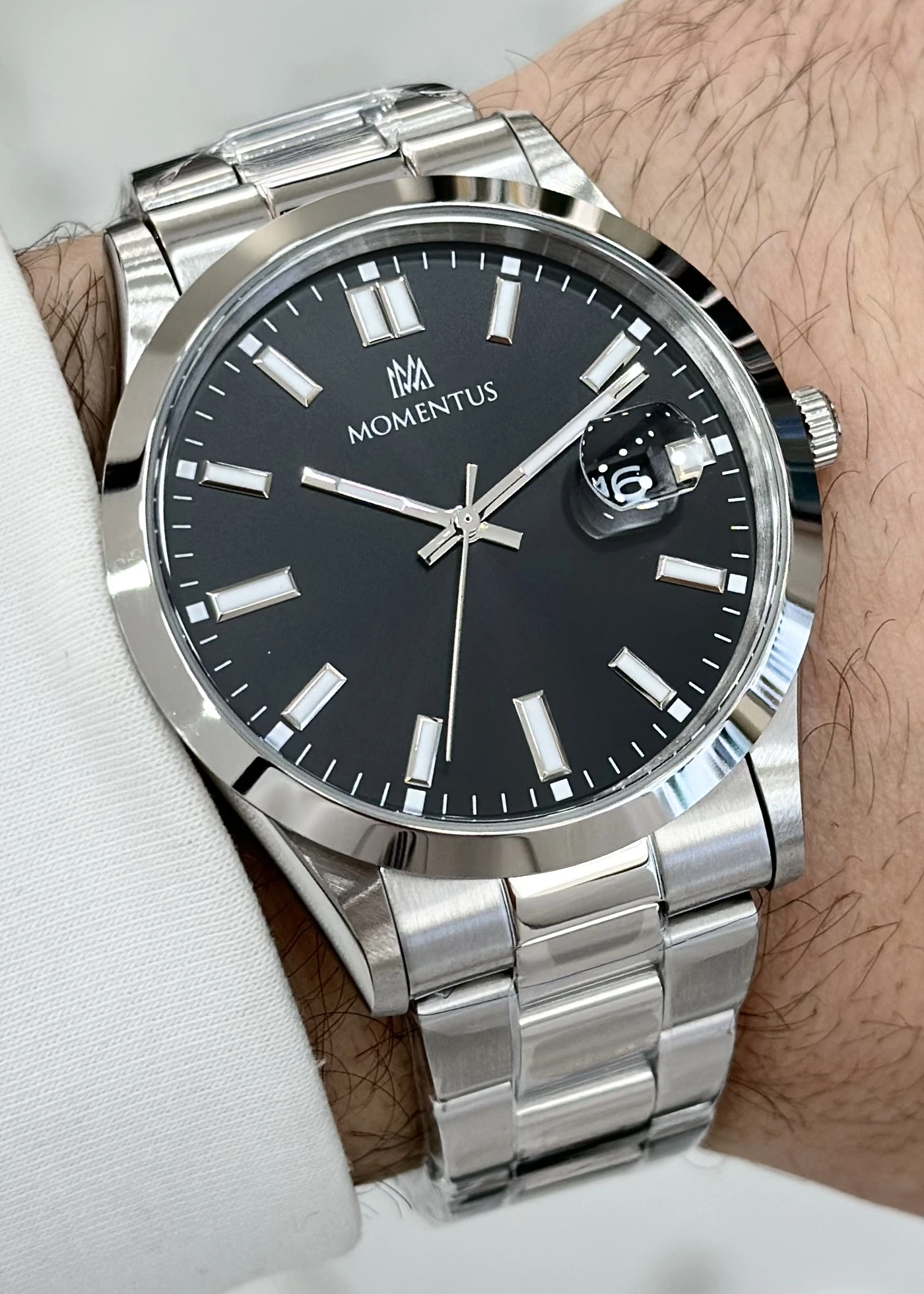 Momentus Orijinal Çelik Kordon Su Geçirmez Erkek Kol Saati ILKCM136S-04SS