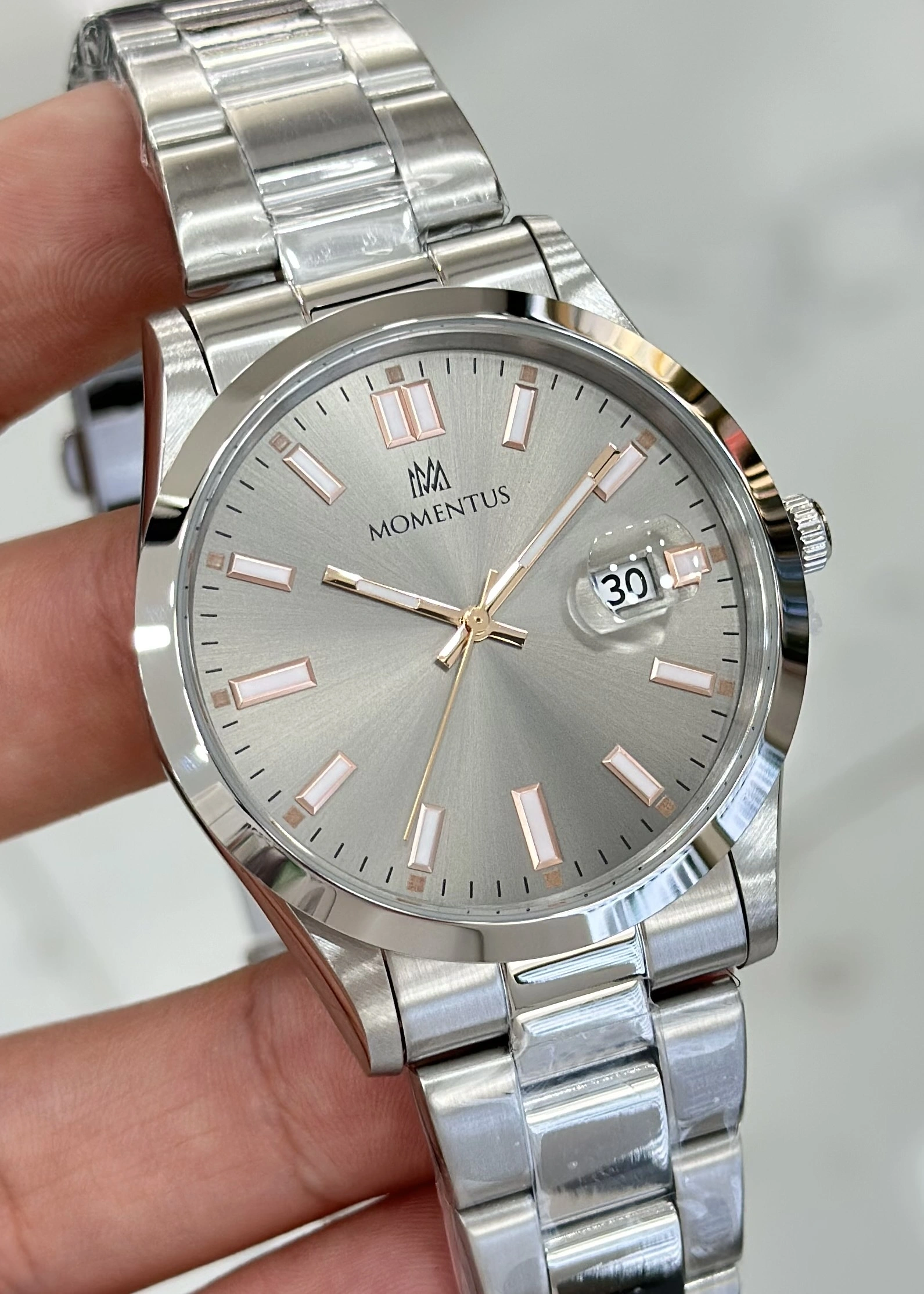 Momentus Orijinal Çelik Kordon Su Geçirmez Erkek Kol Saati ILKCM136S-03SR