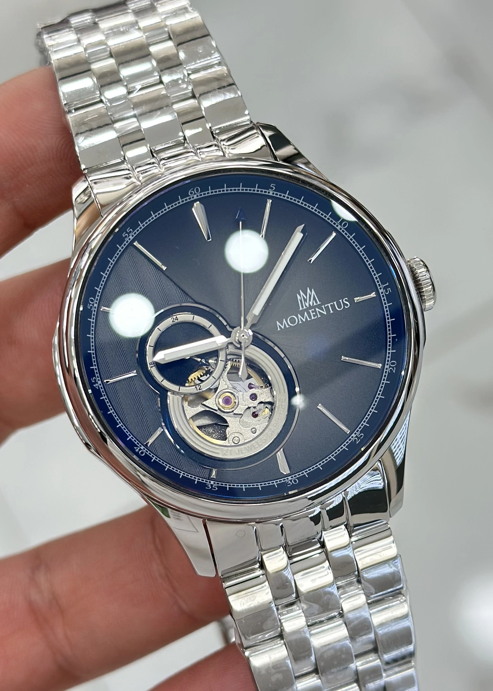 Momentus Orijinal Çelik Kordon Otomatik Su Geçirmez Erkek Kol Saati ILKMM102S-16SS