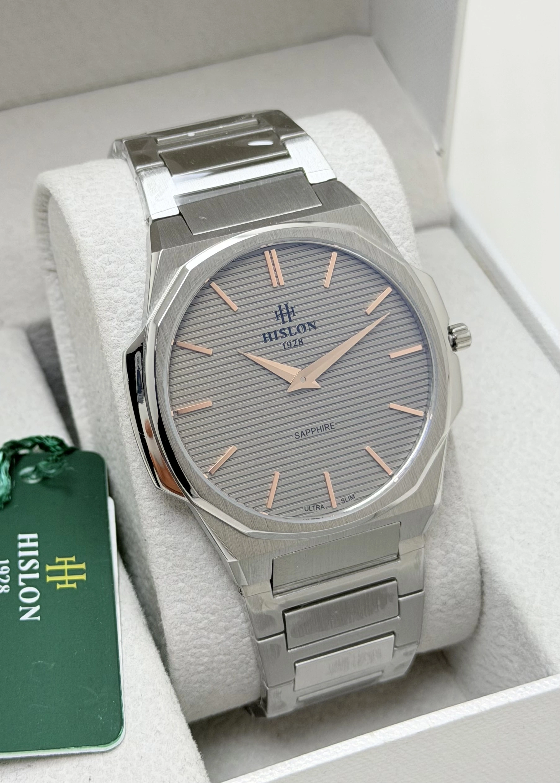 Hislon Orijinal Çelik Kordon Ultra Slim Erkek Kol Saati ILKCL127S-05SR