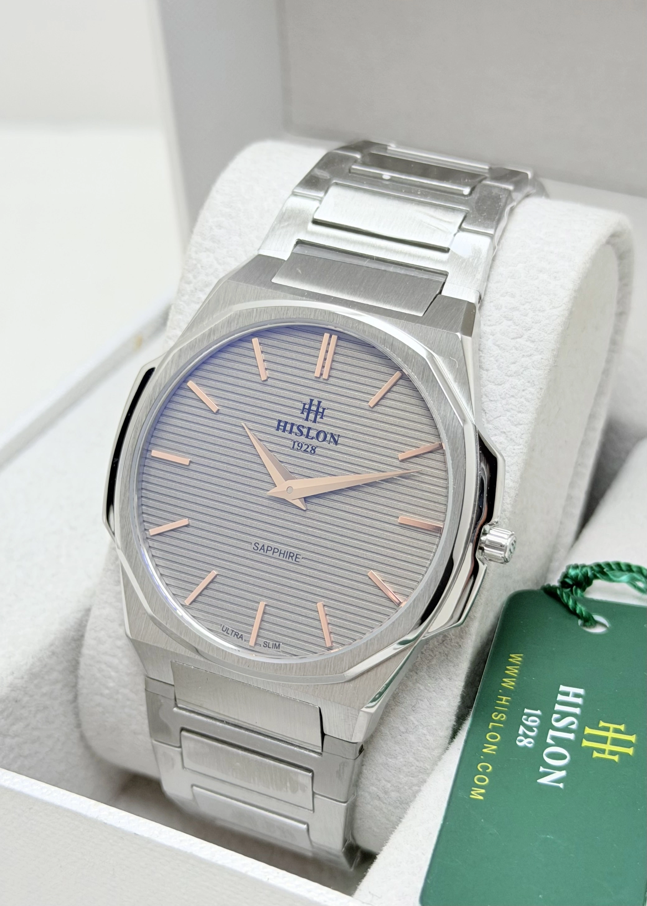 Hislon Orijinal Çelik Kordon Ultra Slim Erkek Kol Saati ILKCL127S-05SR