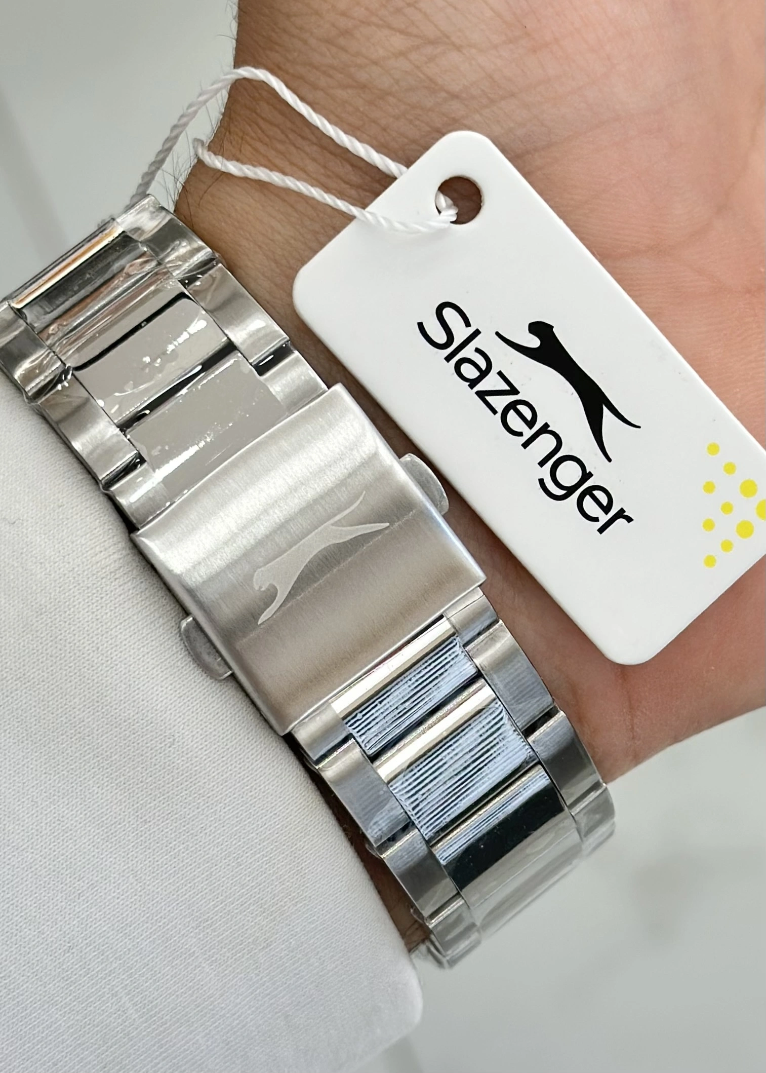 Slazenger Damat Nişan Hediyesi Çelik Kordon Su Geçirmez Orijinal Erkek Kol Saati ILK.93601