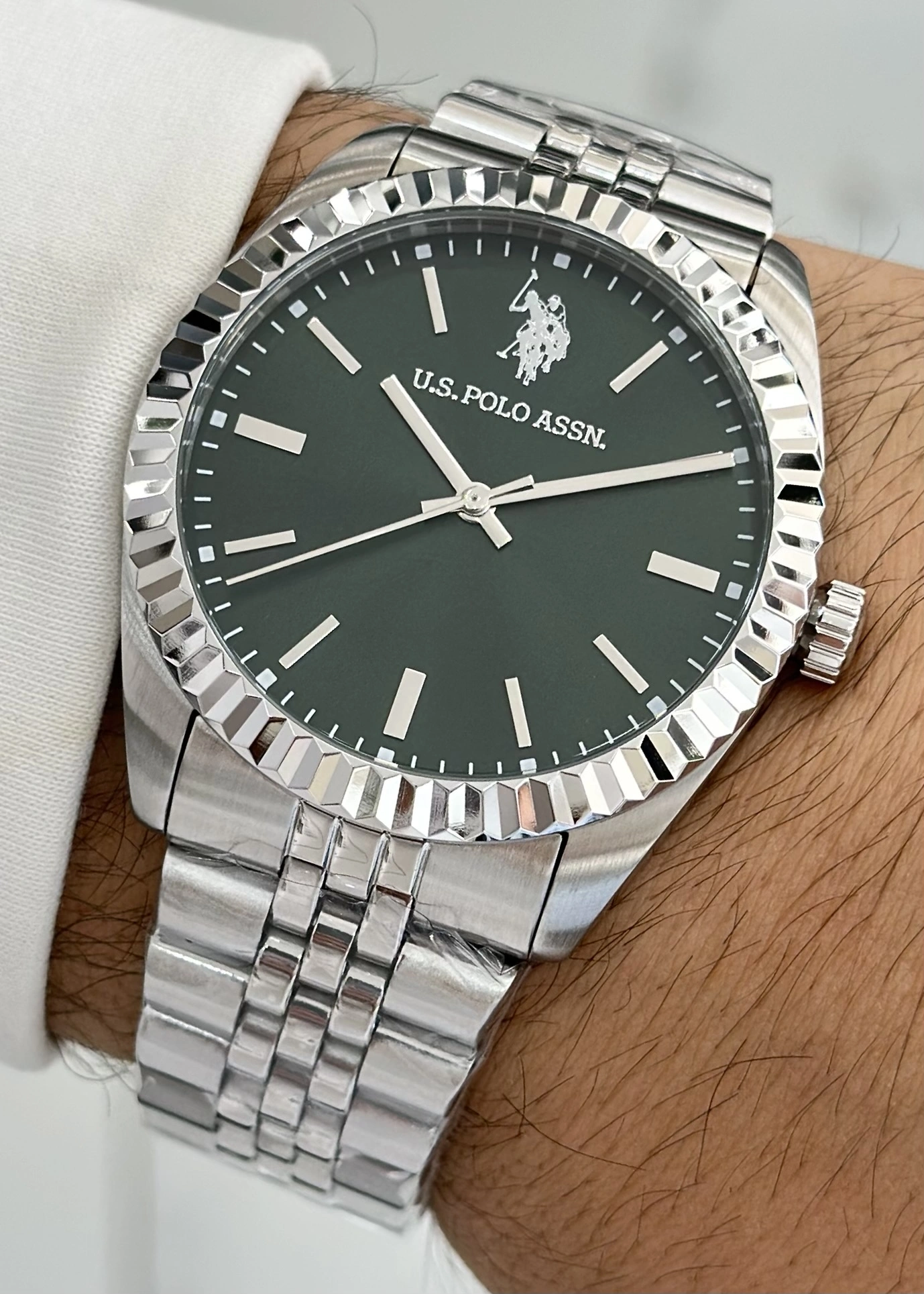 U.S.POLO ASSN Çelik Kordon 5Atm Suya Dayanıklı 2 Yıl Garantili Erkek Kol Saati USPA1111-03