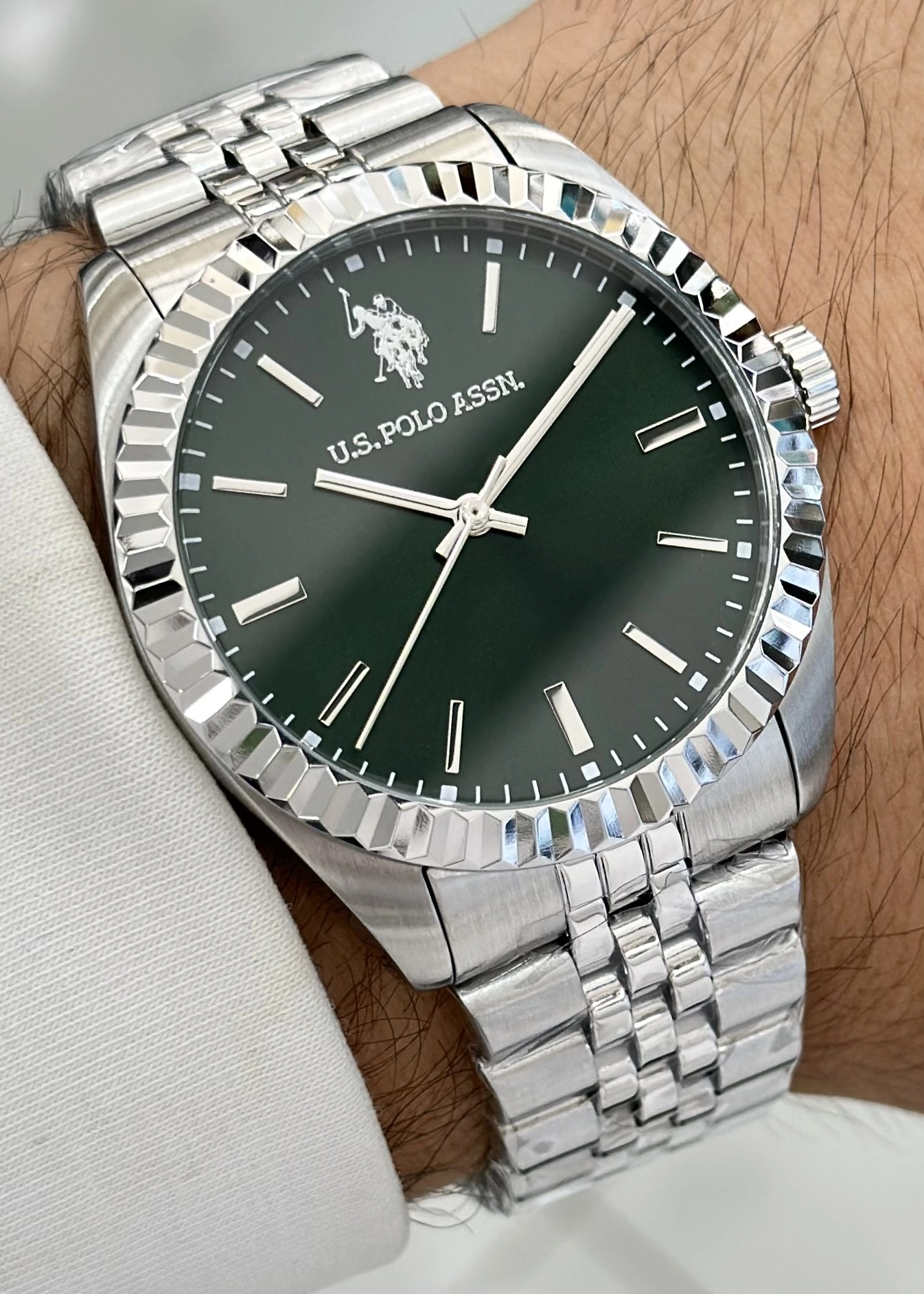 U.S.POLO ASSN Çelik Kordon 5Atm Suya Dayanıklı 2 Yıl Garantili Erkek Kol Saati USPA1111-03