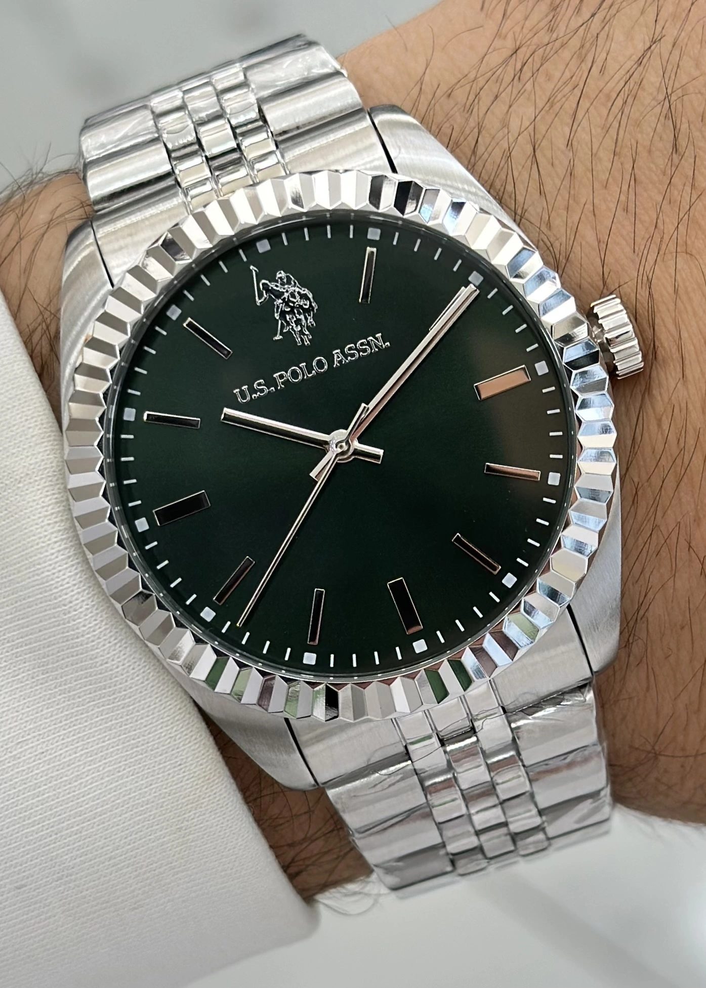 U.S.POLO ASSN Çelik Kordon 5Atm Suya Dayanıklı 2 Yıl Garantili Erkek Kol Saati USPA1111-03