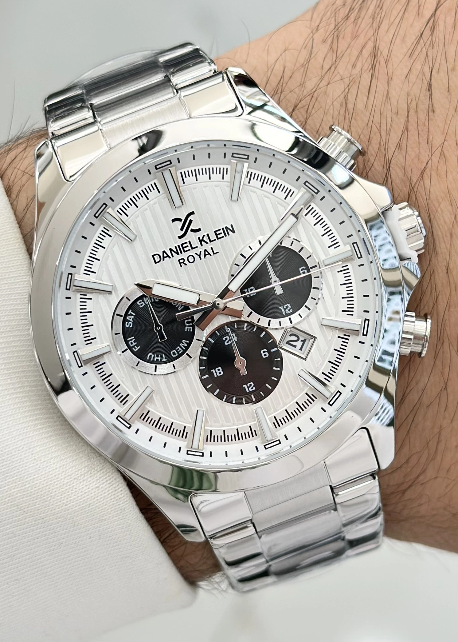 Daniel Klein Orijinal 2 Yıl Garantili Su Geçirmez Metal Kordon Erkek Kol Saati