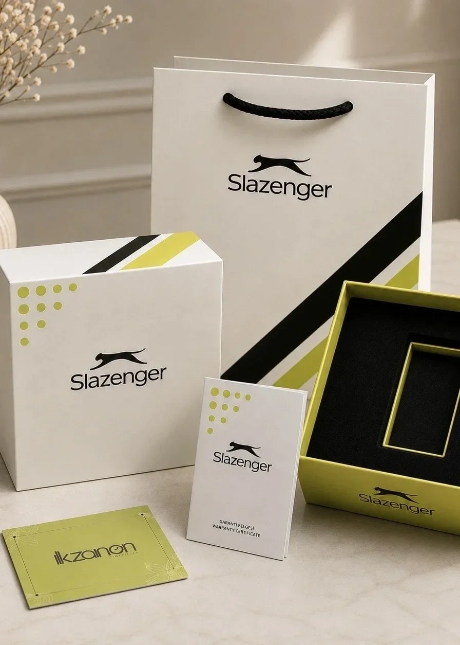 Slazenger Hediyelik 24 Ay Garantili Fonksiyonlu 10ATM Su Geçirmez Çelik Kordon Erkek Kol Saati
