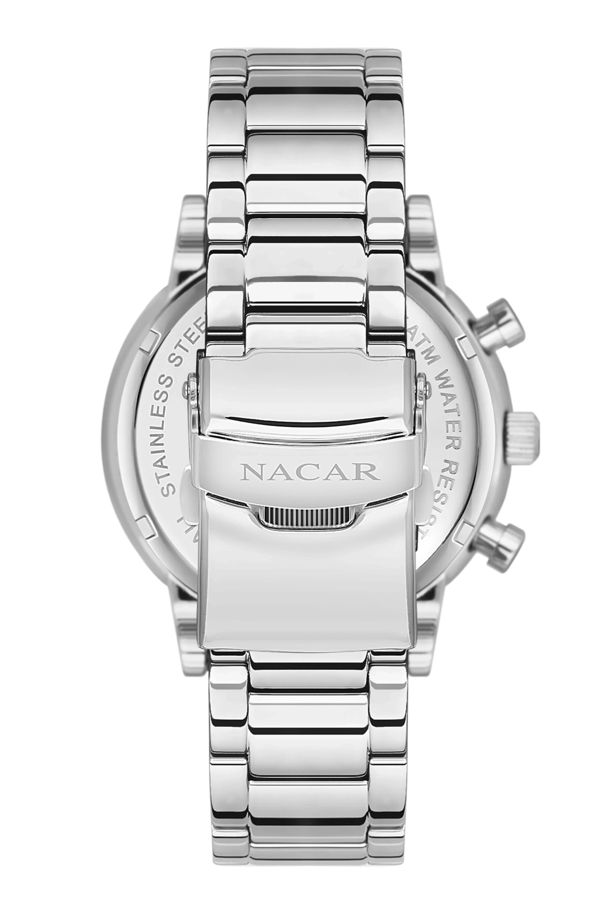 NACAR ÇELİK METAL ERKEK KOL SAATİ NC34-290312-ASM