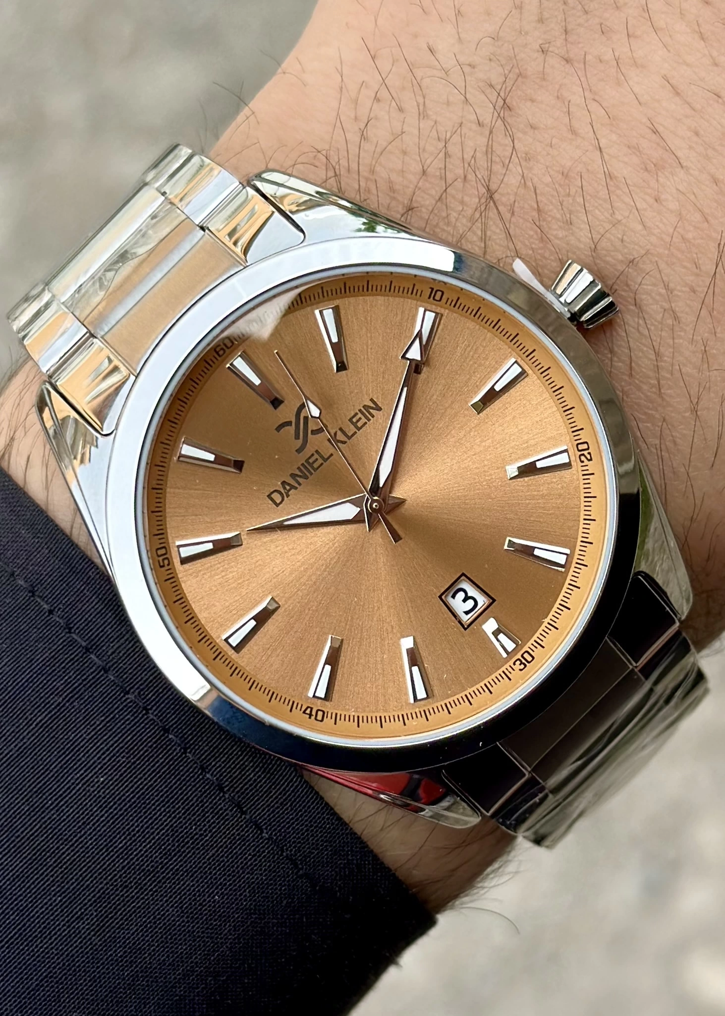 Daniel Klein Çelik Kordon Fonksiyonlu Gümüş Erkek Kol Saati