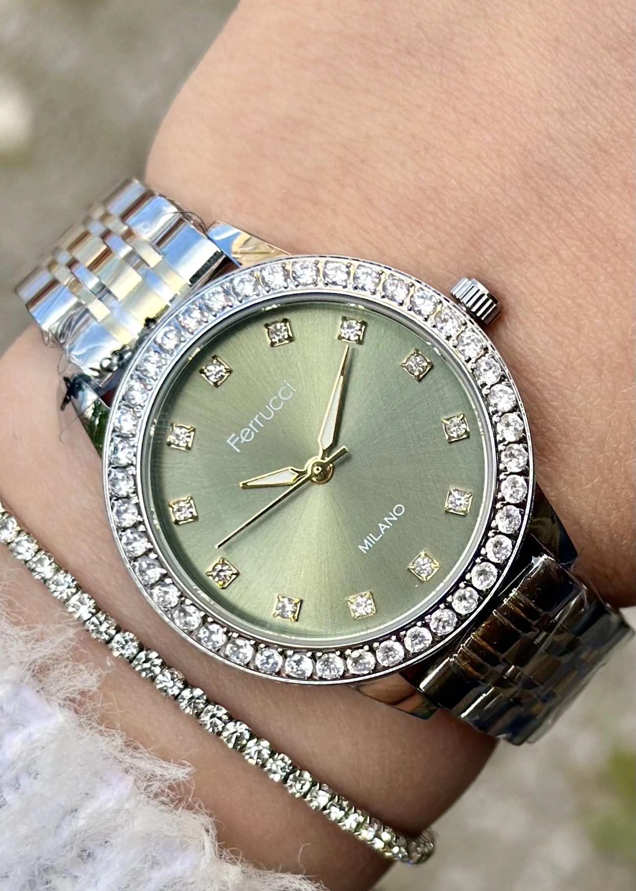 Ferrucci Çelik Kordon Bayan Kol Saati