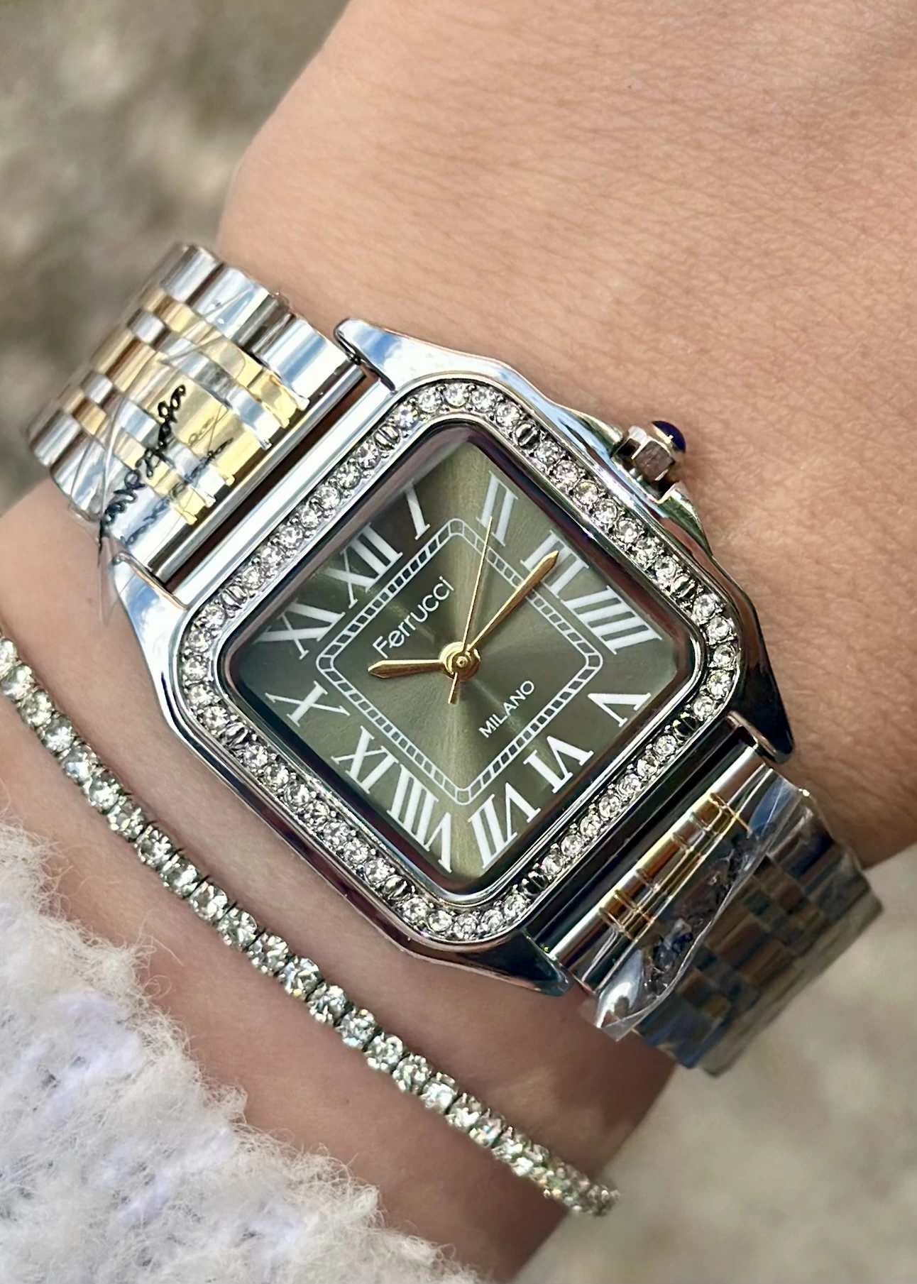 Ferrucci Çelik Kordon Bayan Kol Saati