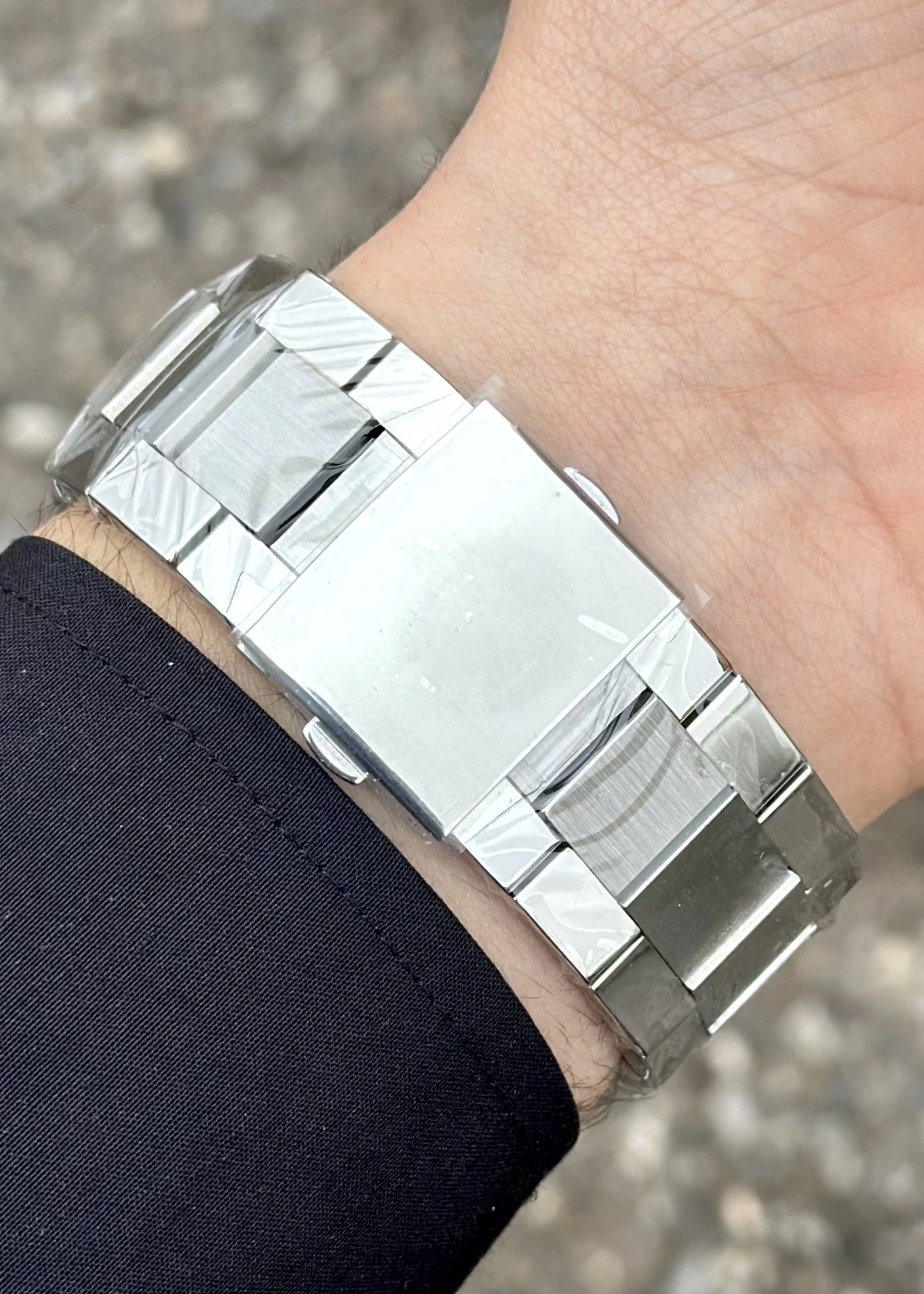 Ferrucci Gümüş Renk Çelik Kordon Lacivert Kadran Erkek Kol Saati