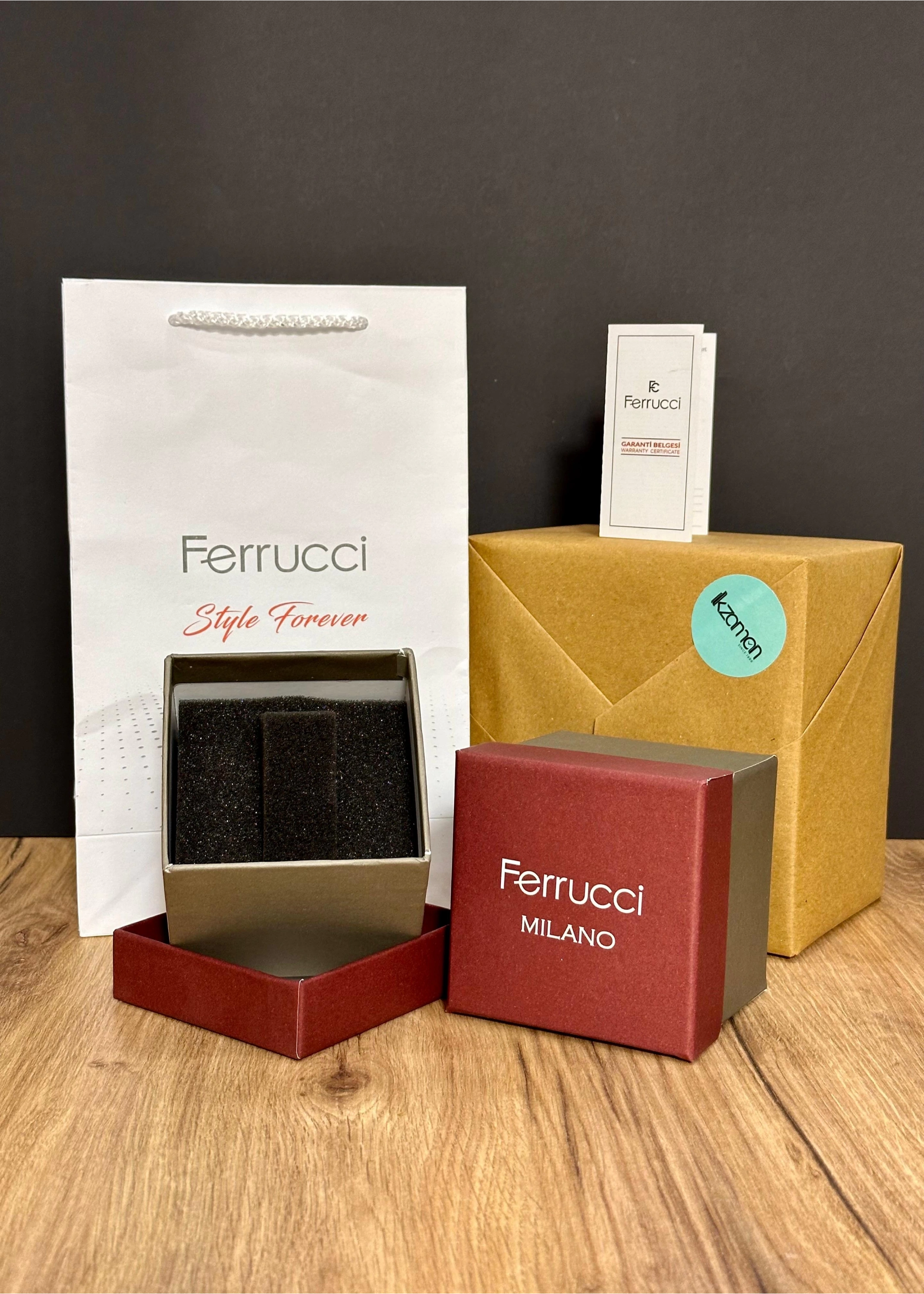 Ferrucci Gümüş Renk Kordon Erkek Kol Saati